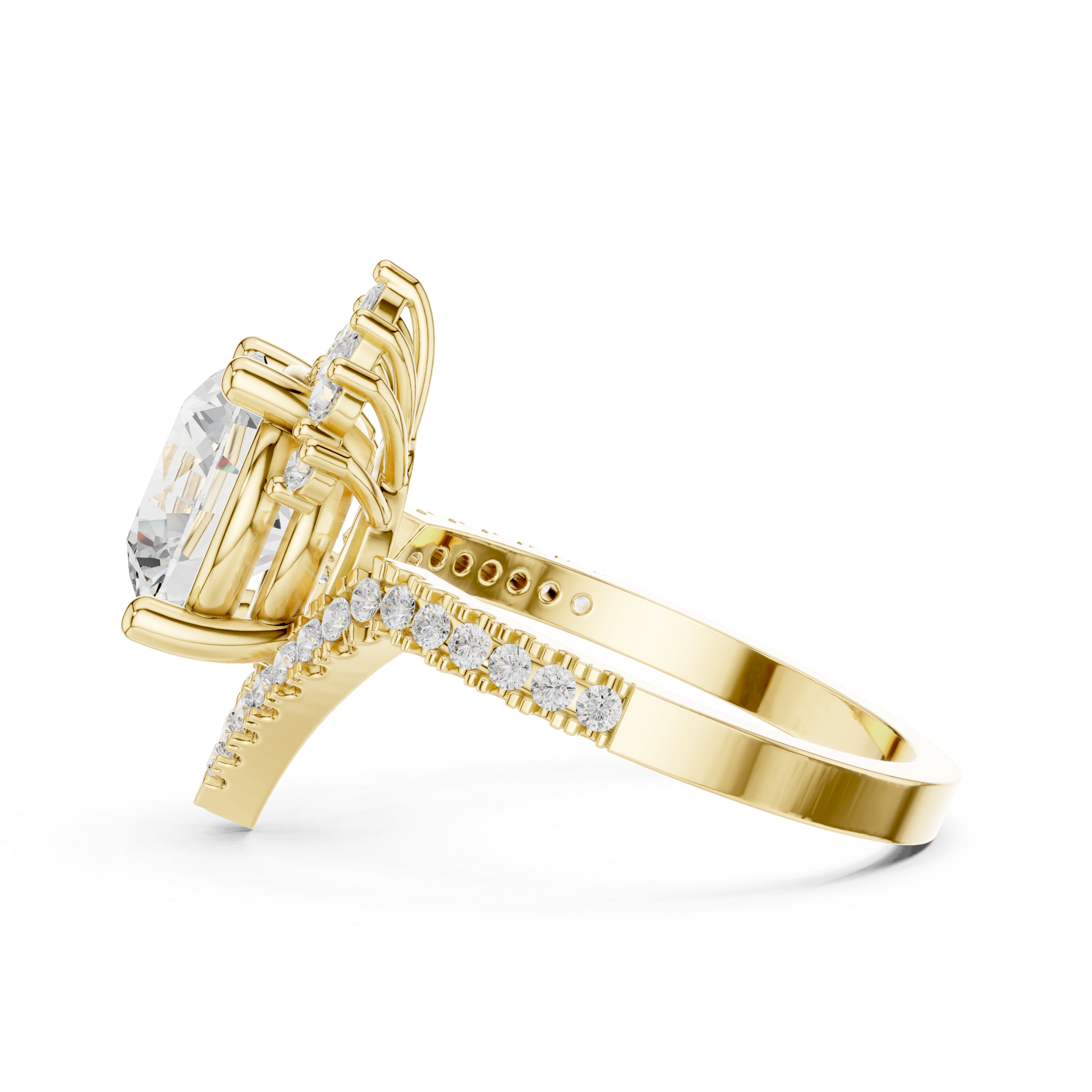 Petal Prongs Lab Grown Diamond Ring