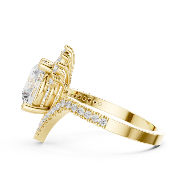 Petal Prongs Lab Grown Diamond Ring