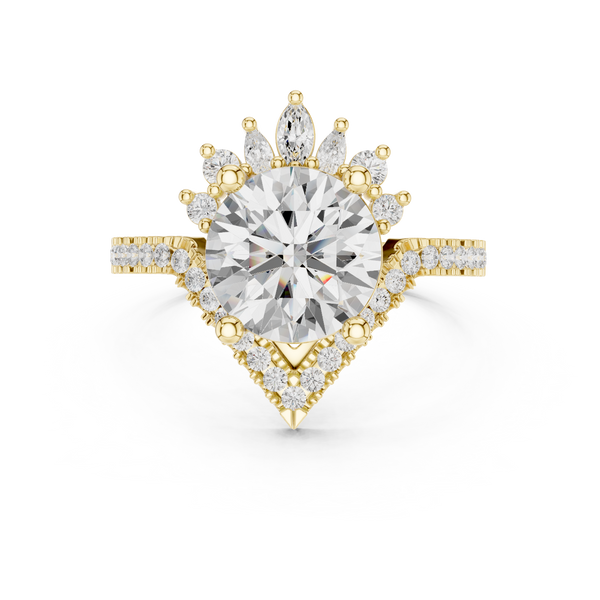 Petal Prongs Lab Grown Diamond Ring