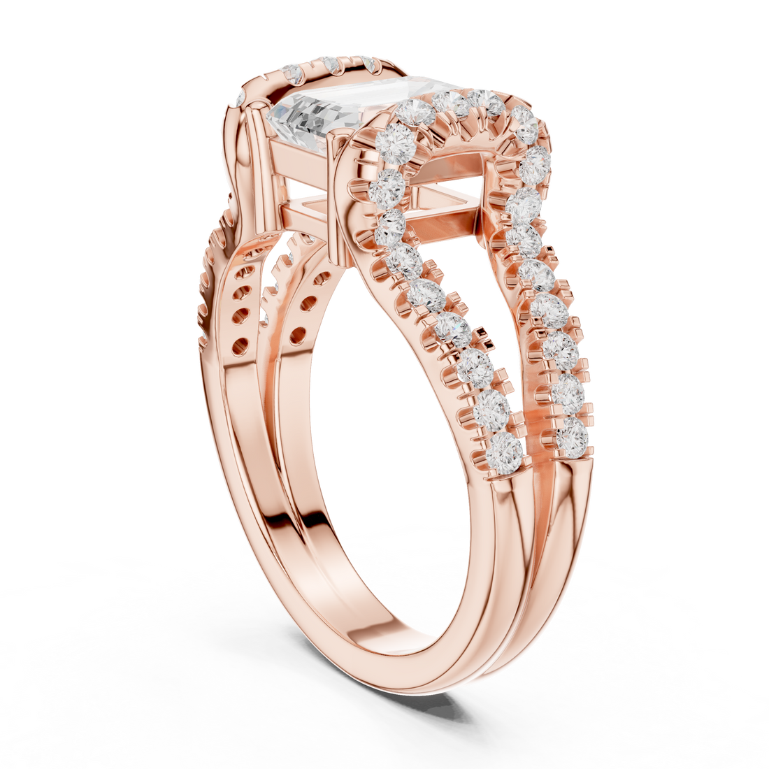 Filigree Lace Lab Grown Diamond Ring