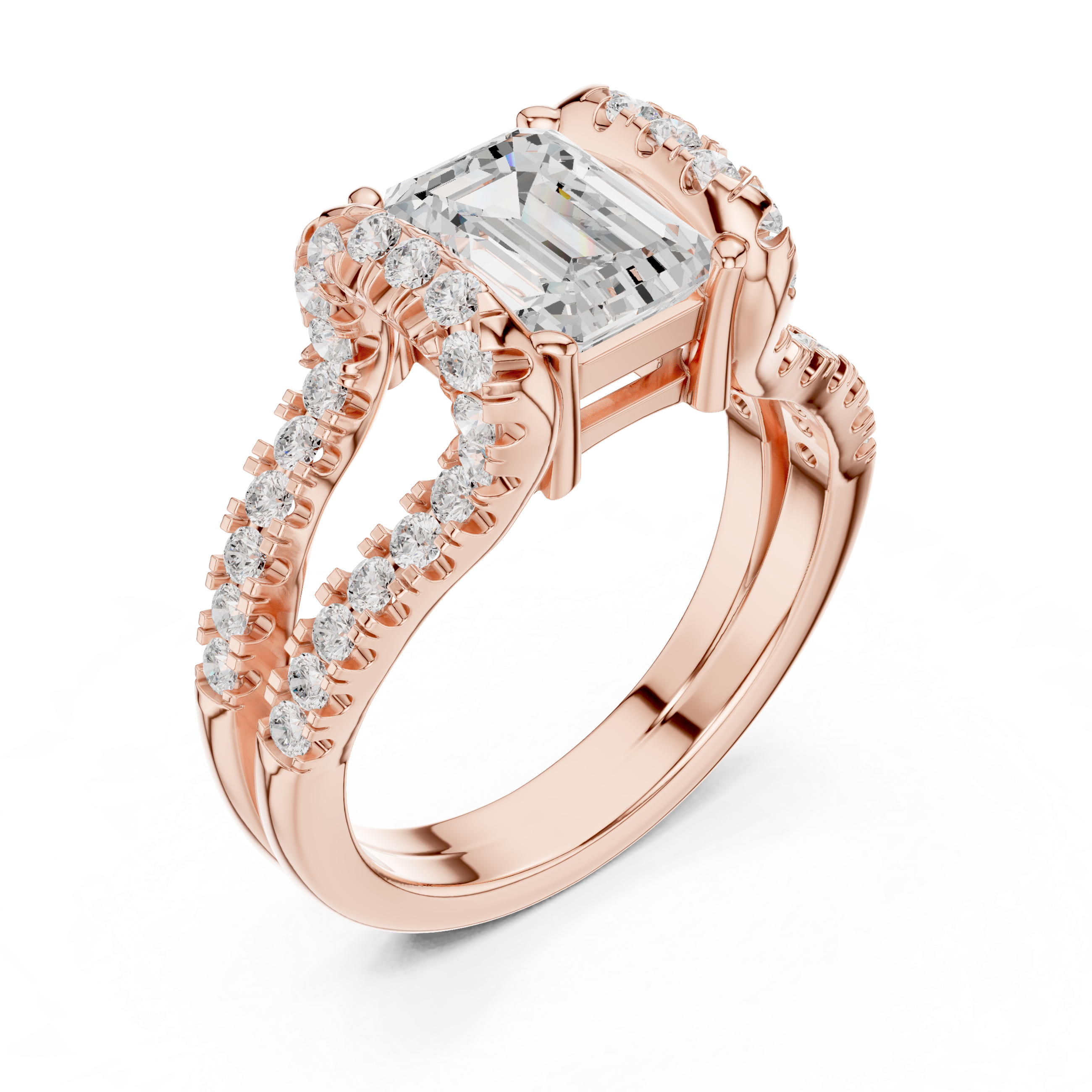 Filigree Lace Lab Grown Diamond Ring