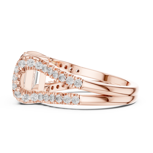 Filigree Lace Lab Grown Diamond Ring