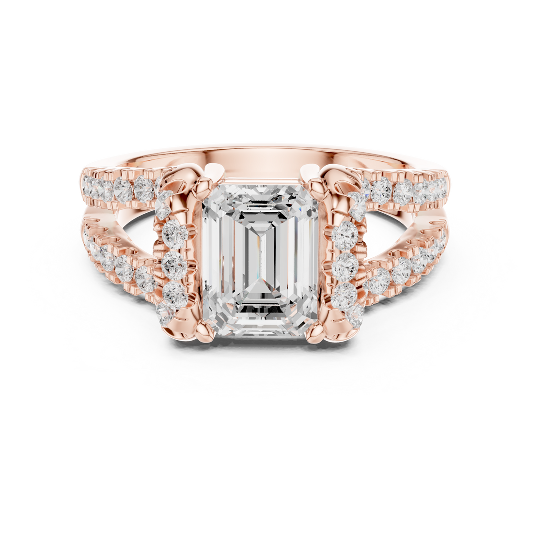 Filigree Lace Lab Grown Diamond Ring
