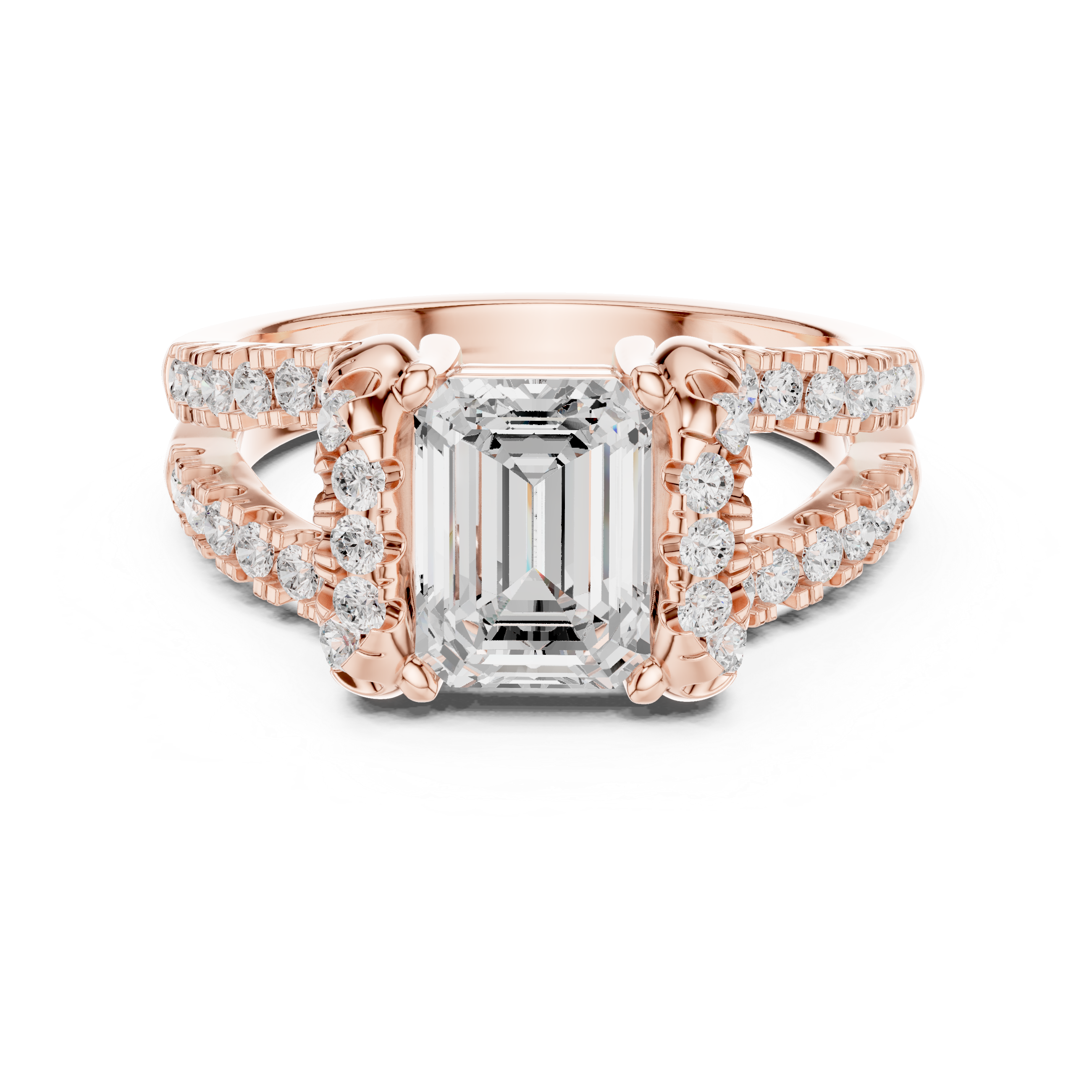 Filigree Lace Lab Grown Diamond Ring