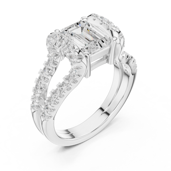 Filigree Lace Lab Grown Diamond Ring