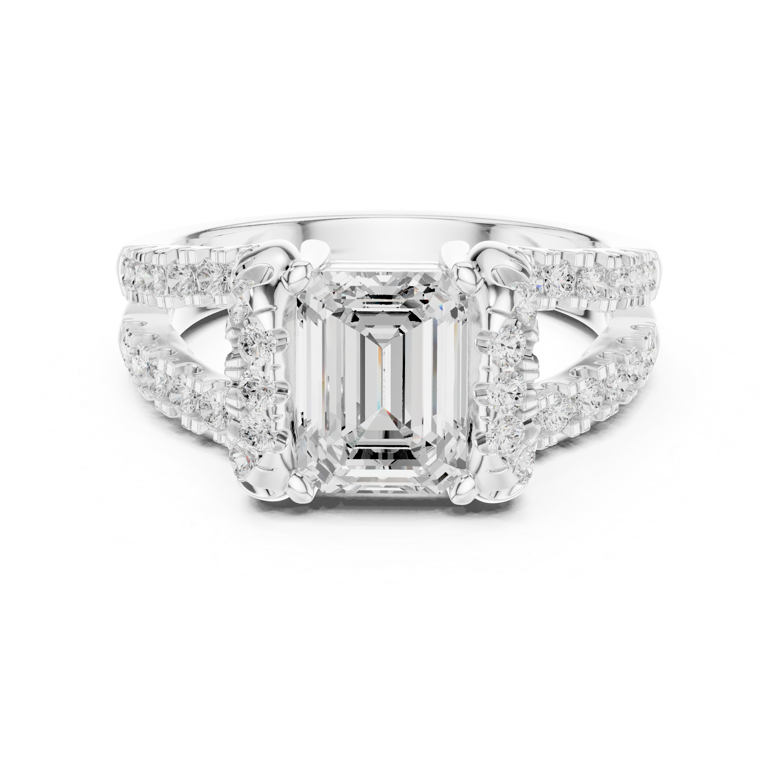 Filigree Lace Lab Grown Diamond Ring