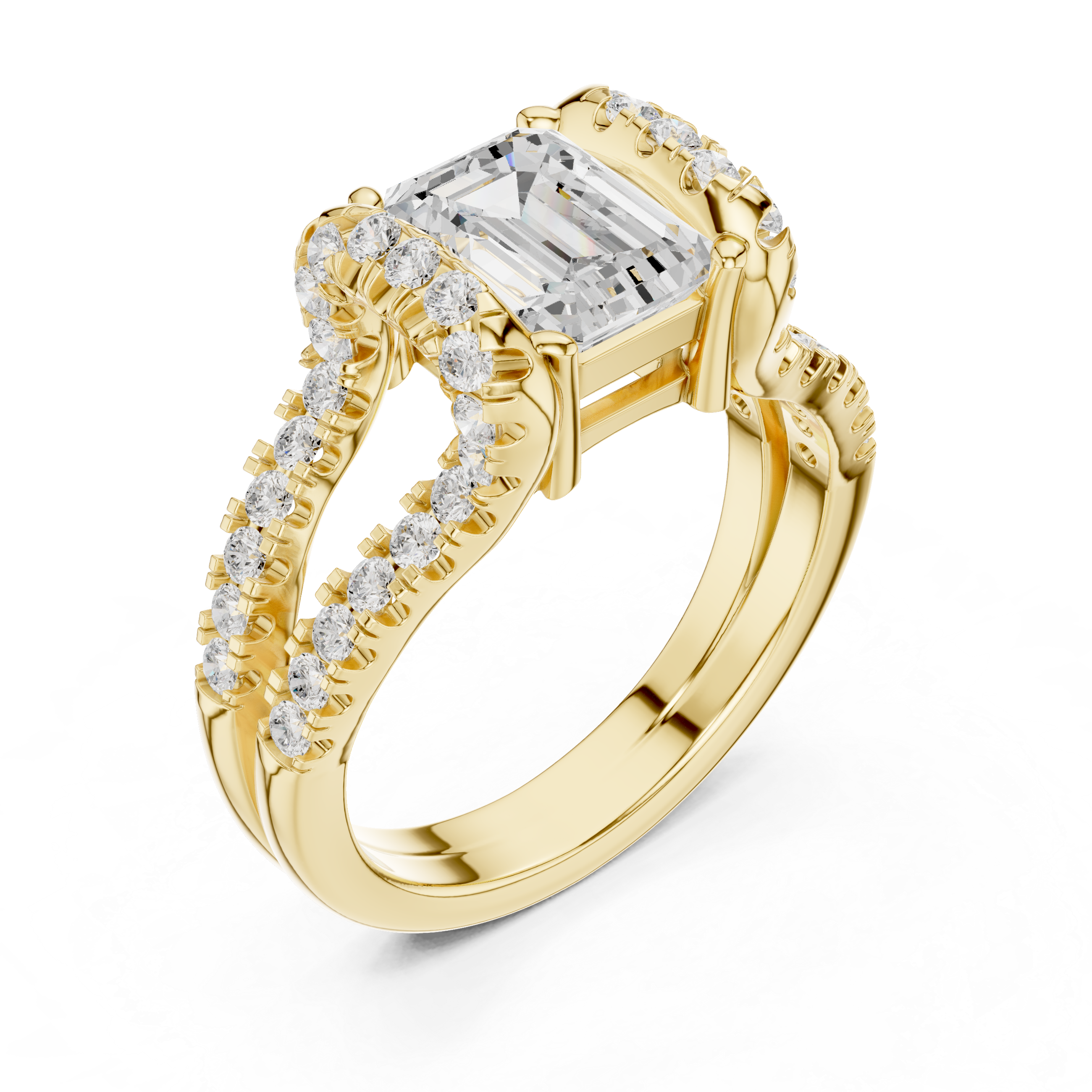 Filigree Lace Lab Grown Diamond Ring