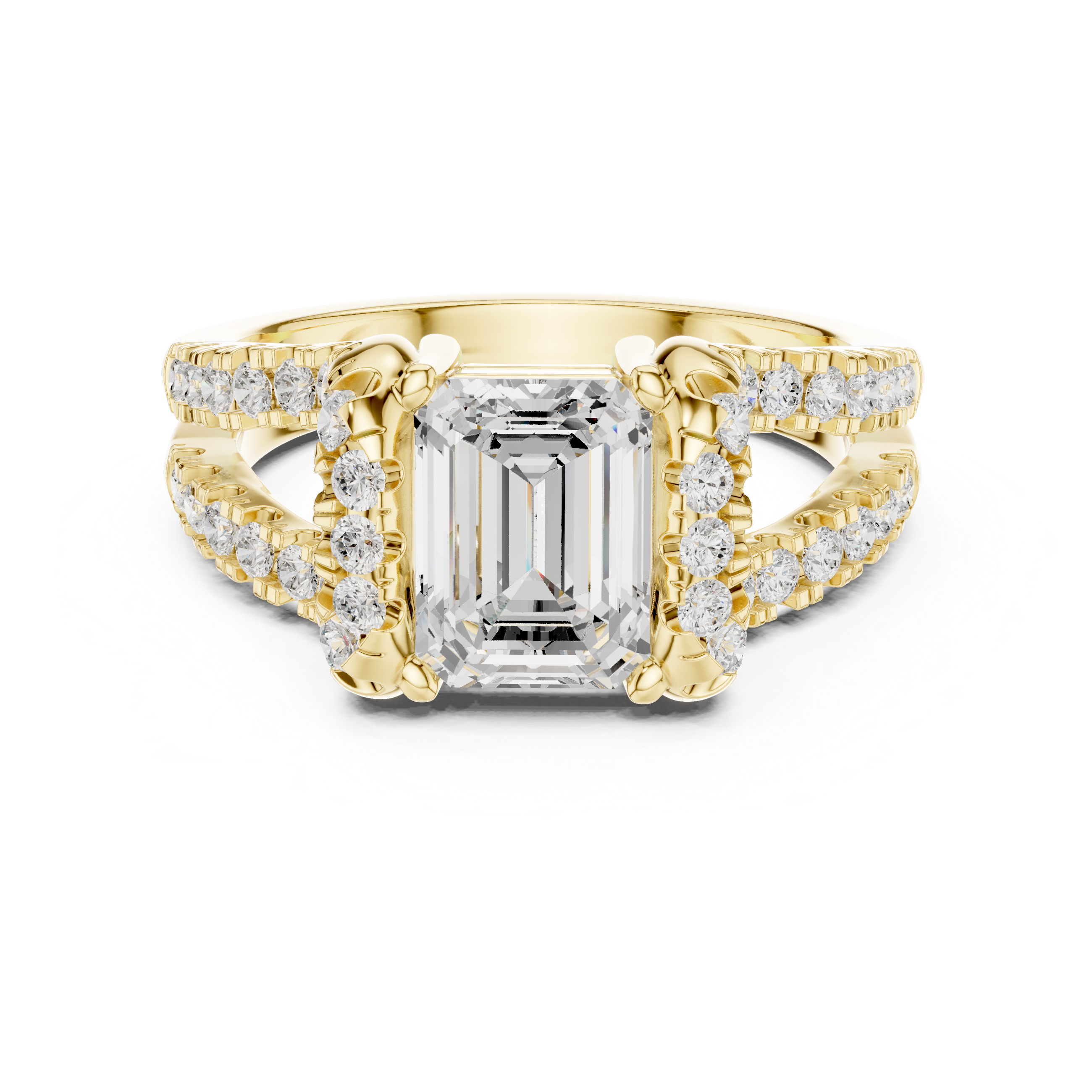 Filigree Lace Lab Grown Diamond Ring