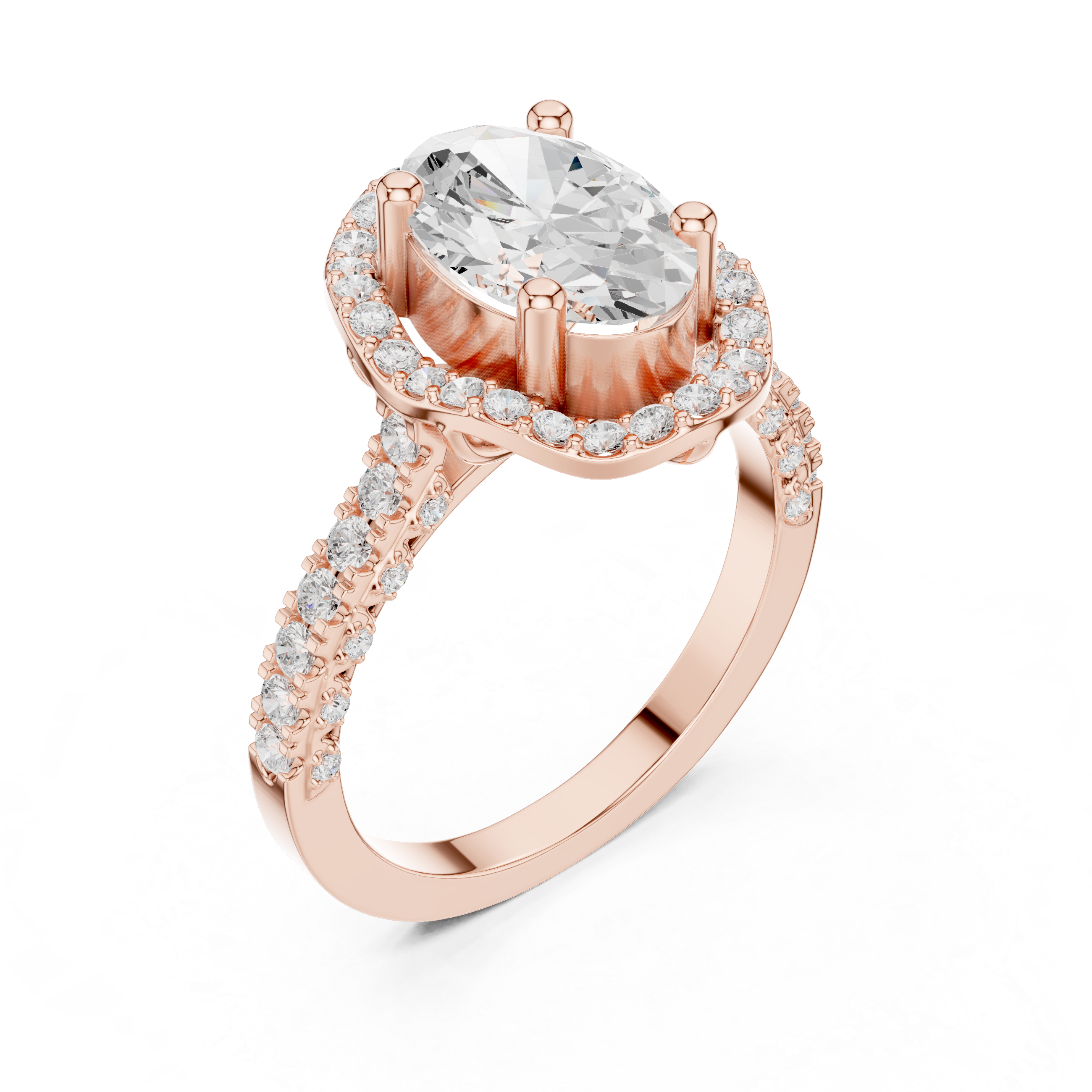 Floating Basket Lab Grown Diamond Ring