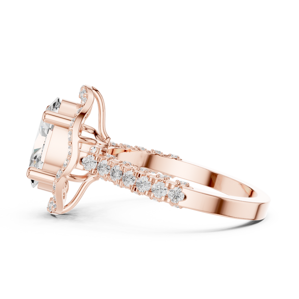 Floating Basket Lab Grown Diamond Ring