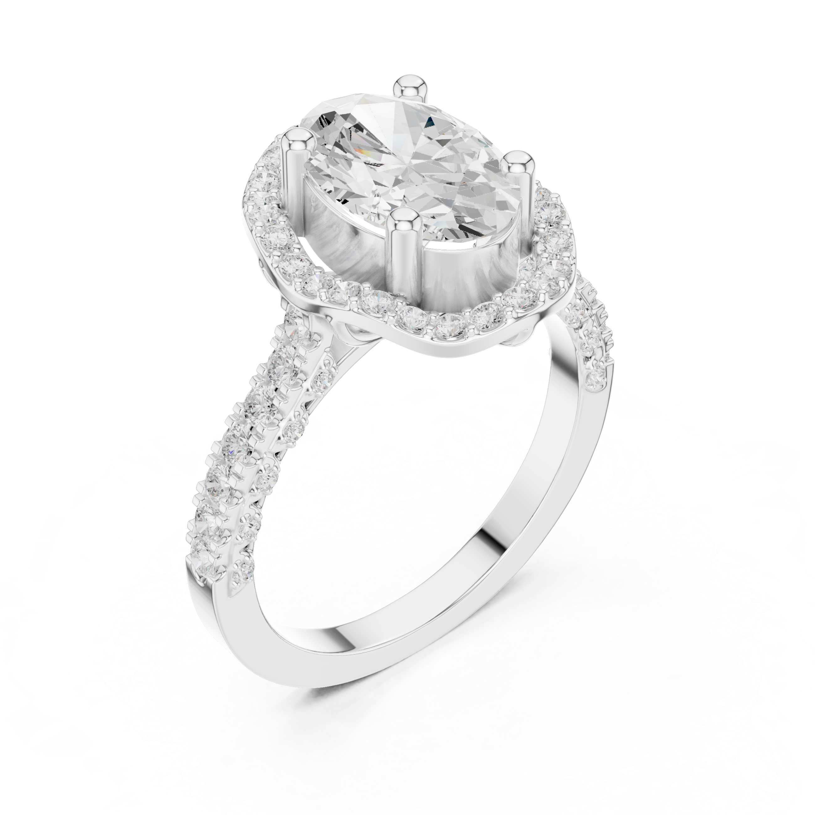 Floating Basket Lab Grown Diamond Ring