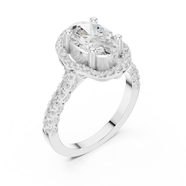 Floating Basket Lab Grown Diamond Ring