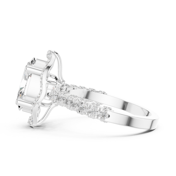 Floating Basket Lab Grown Diamond Ring