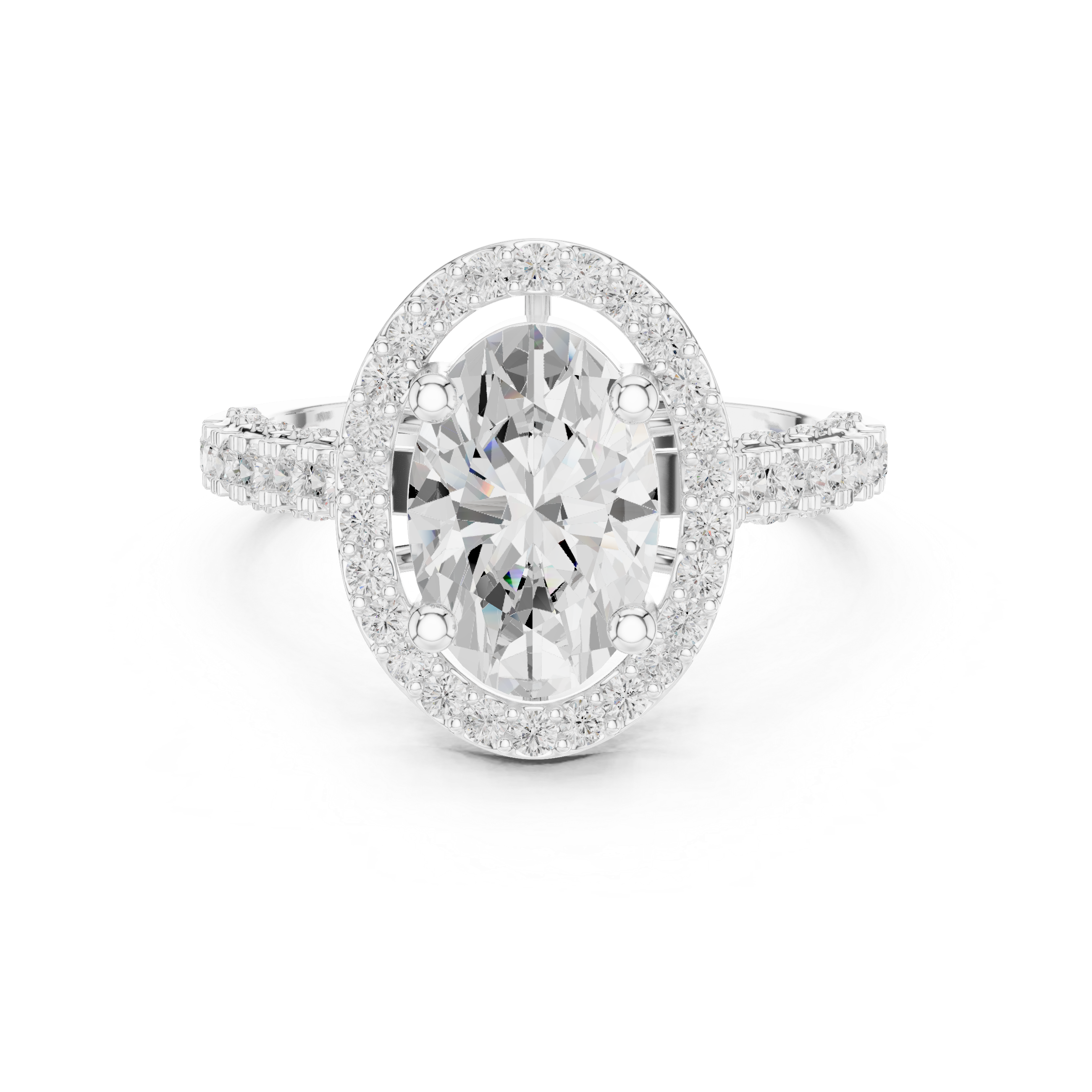 Floating Basket Lab Grown Diamond Ring