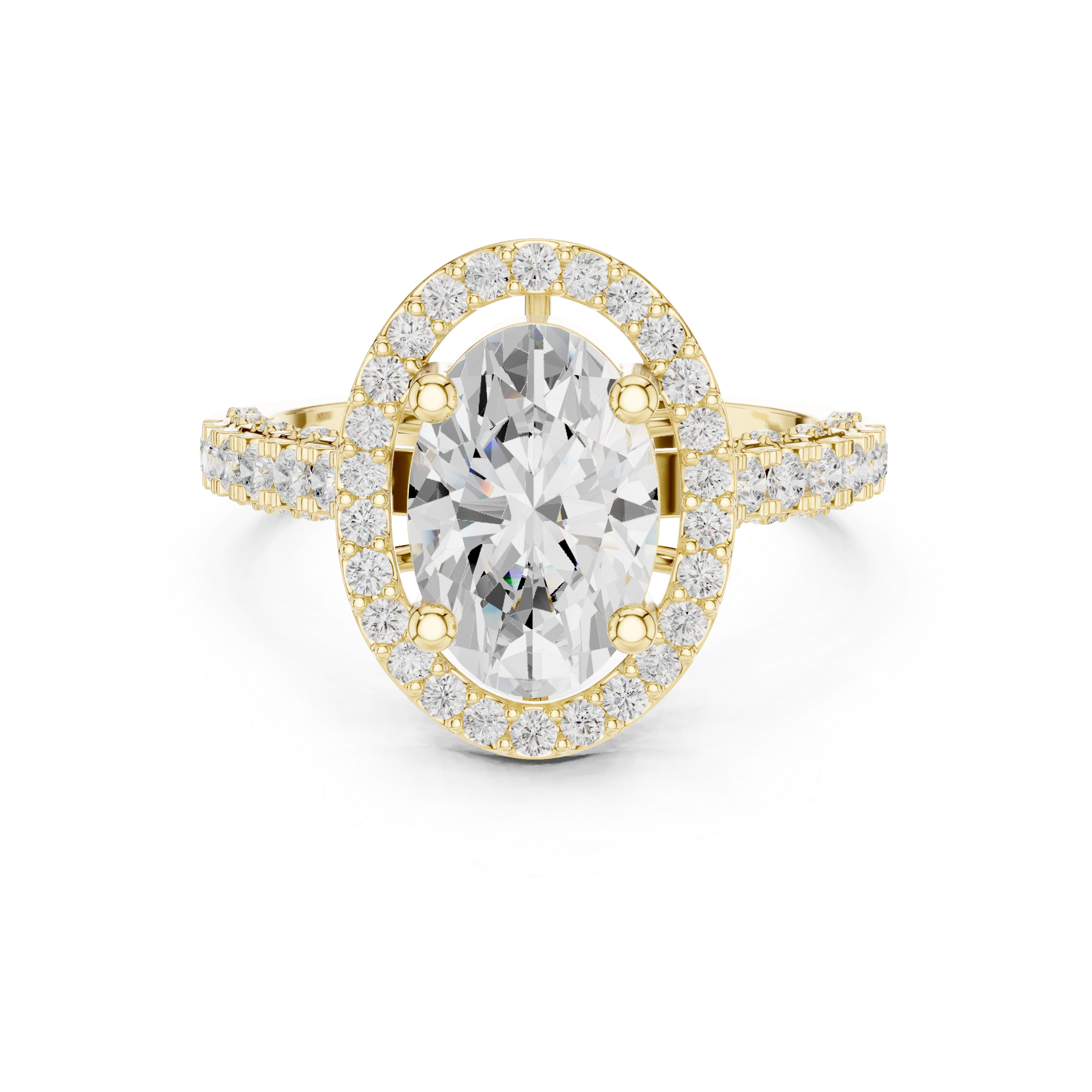 Floating Basket Lab Grown Diamond Ring