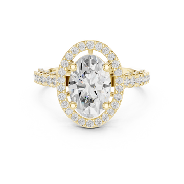 Floating Basket Lab Grown Diamond Ring