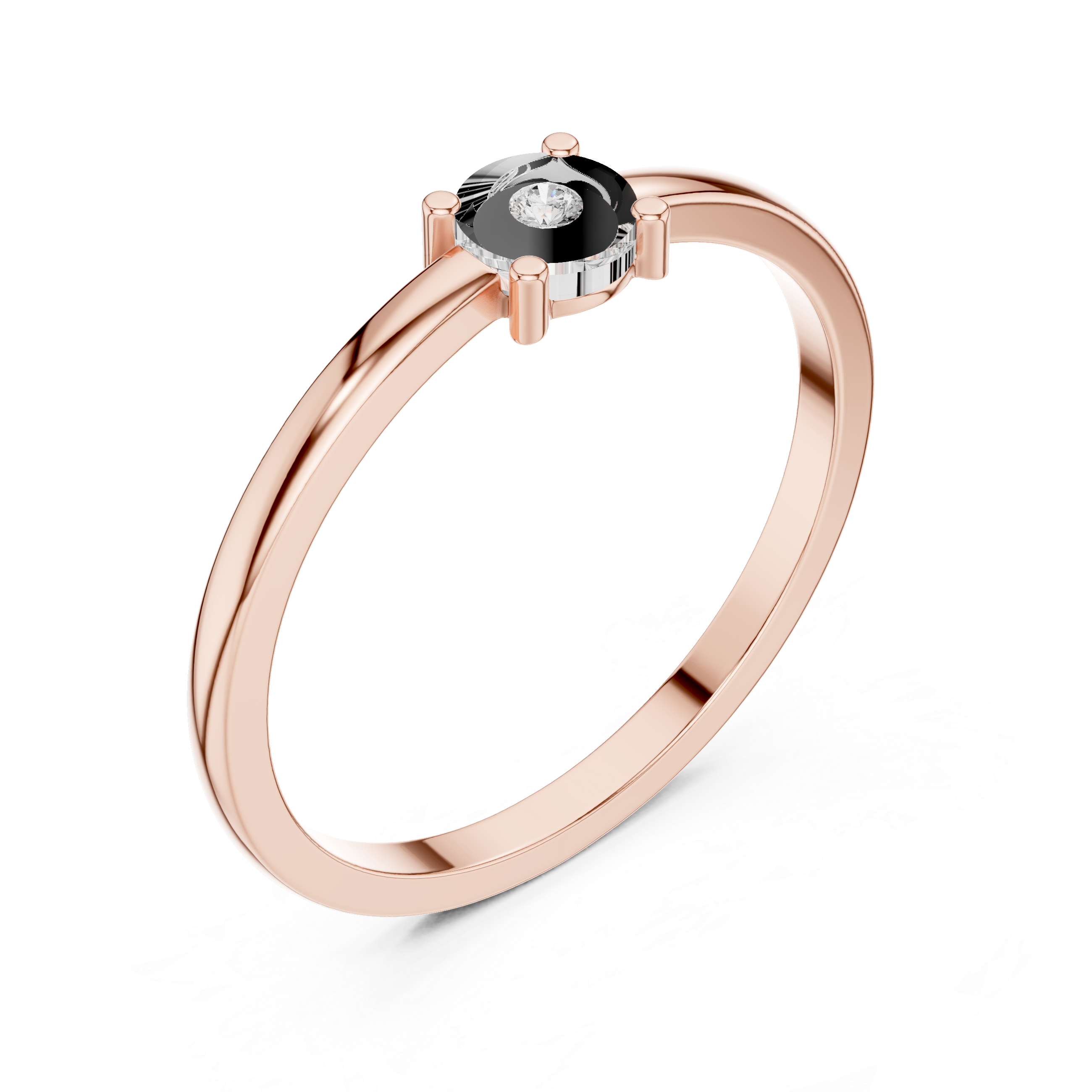 Pave Cascade Lab Grown Diamond Ring