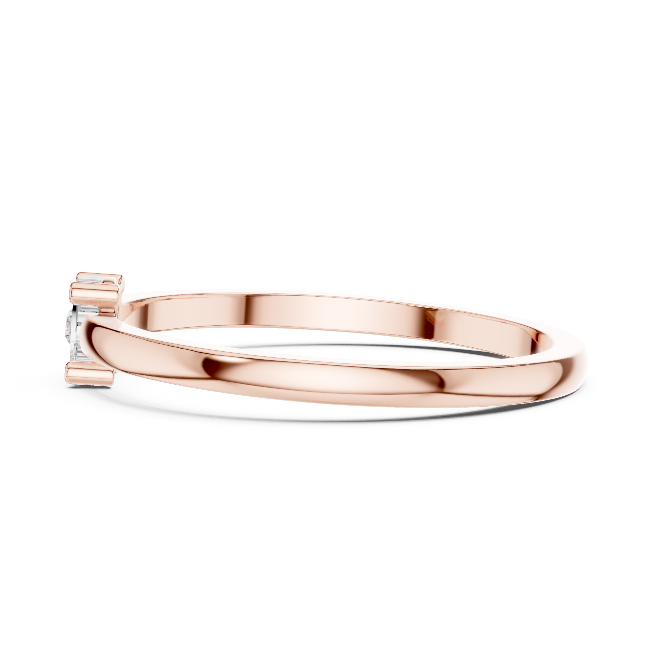Pave Cascade Lab Grown Diamond Ring