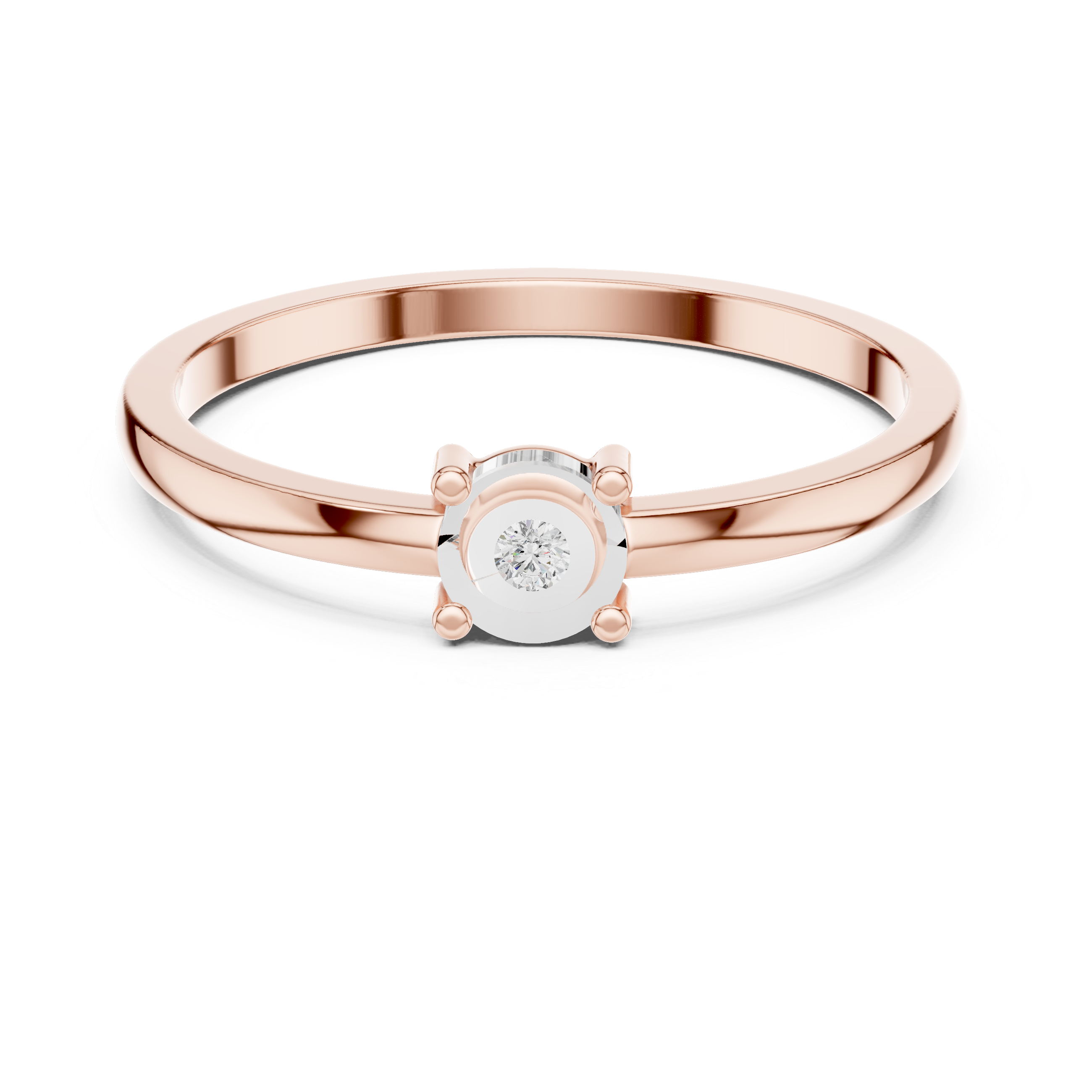 Pave Cascade Lab Grown Diamond Ring