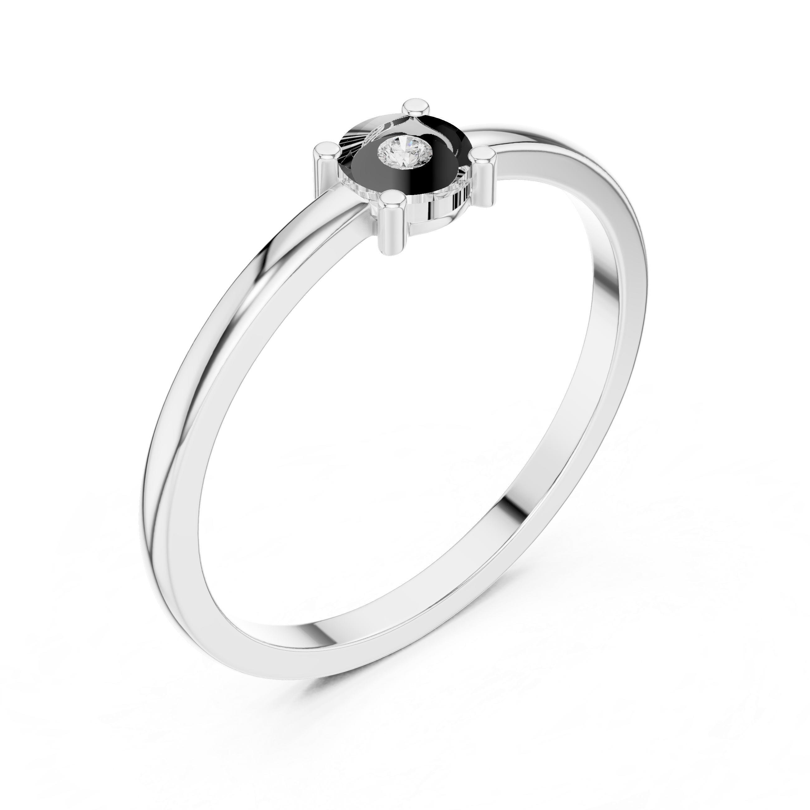 Pave Cascade Lab Grown Diamond Ring