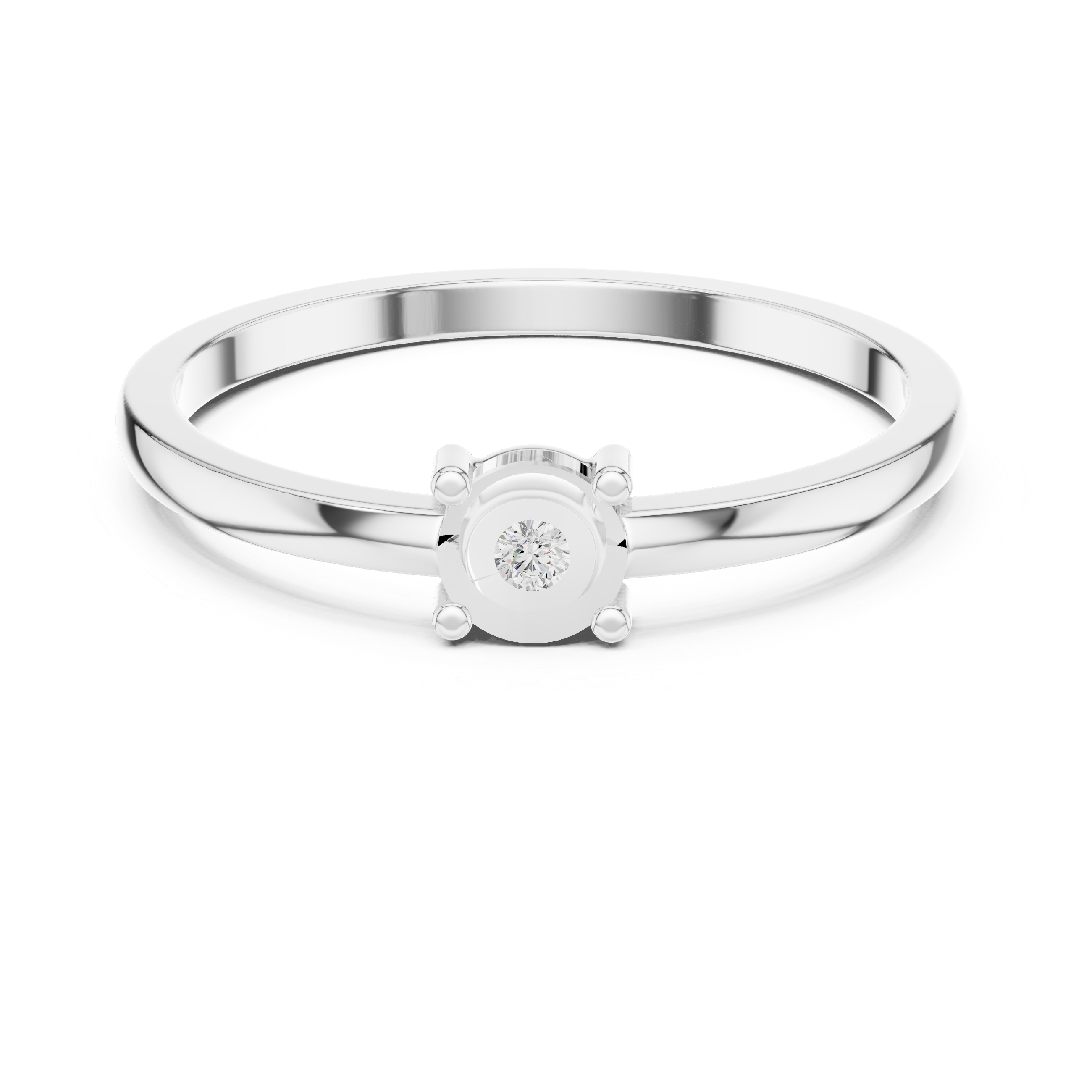 Pave Cascade Lab Grown Diamond Ring