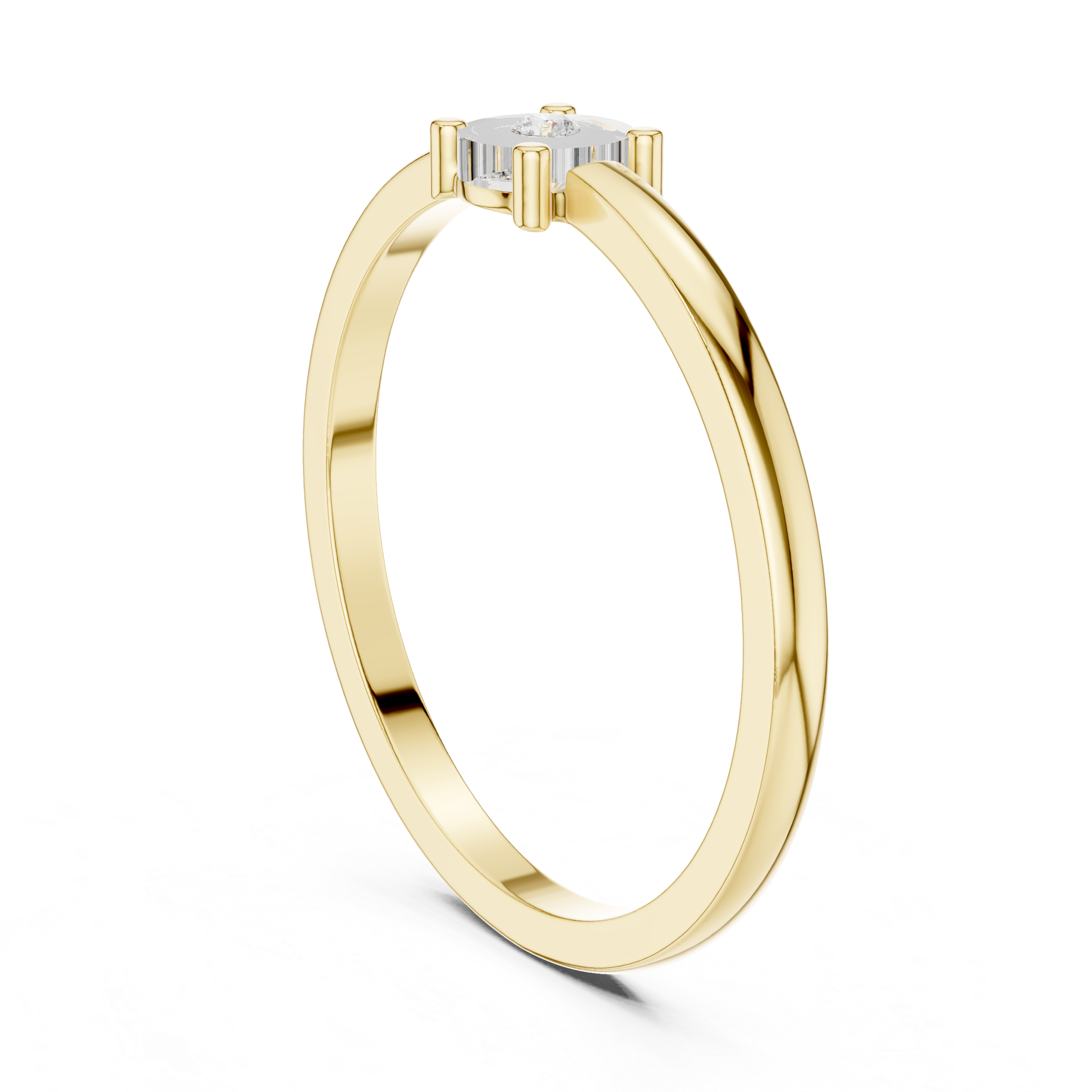 Pave Cascade Lab Grown Diamond Ring