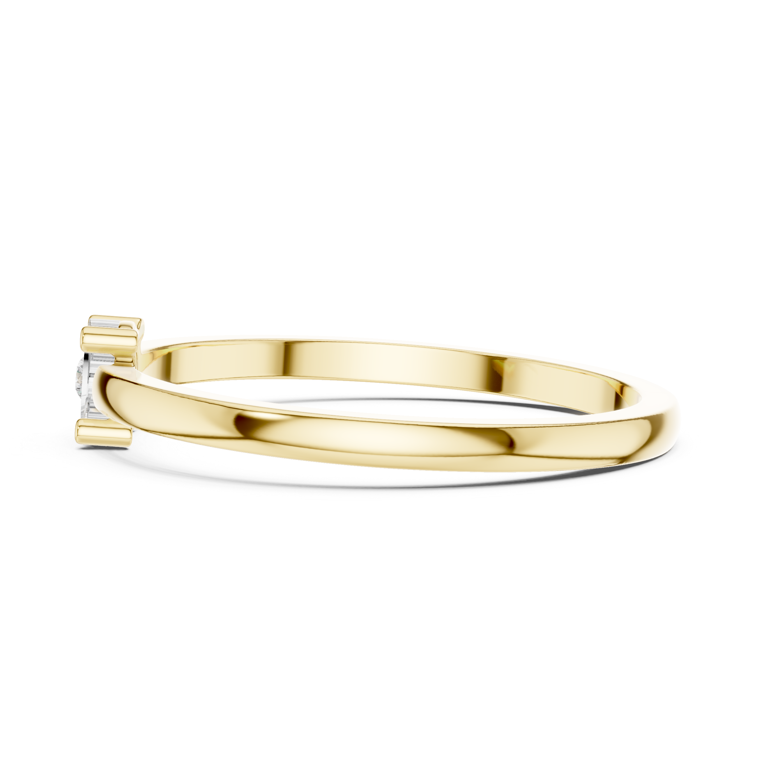 Pave Cascade Lab Grown Diamond Ring