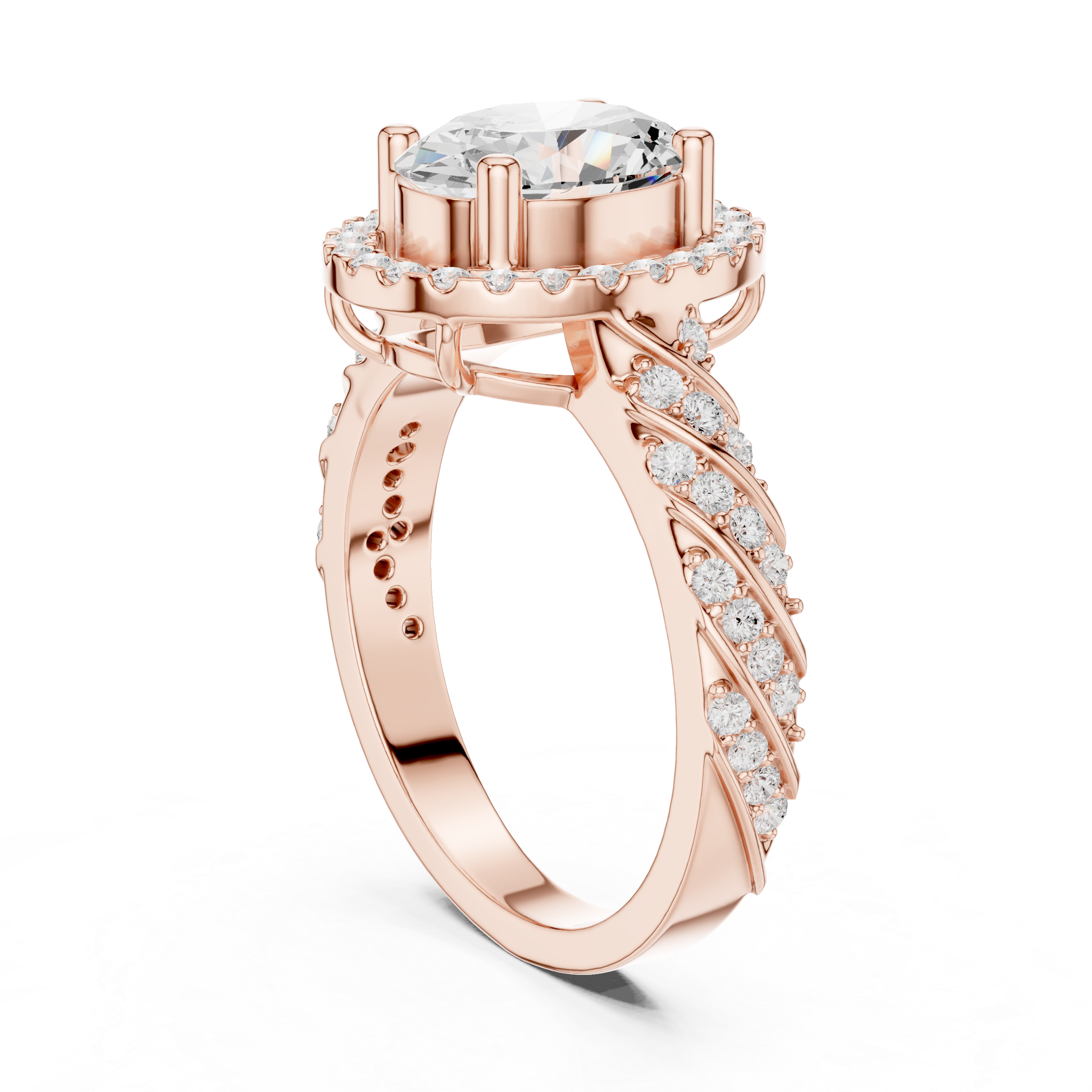 Tension Mount Lab Grown Diamond Ring