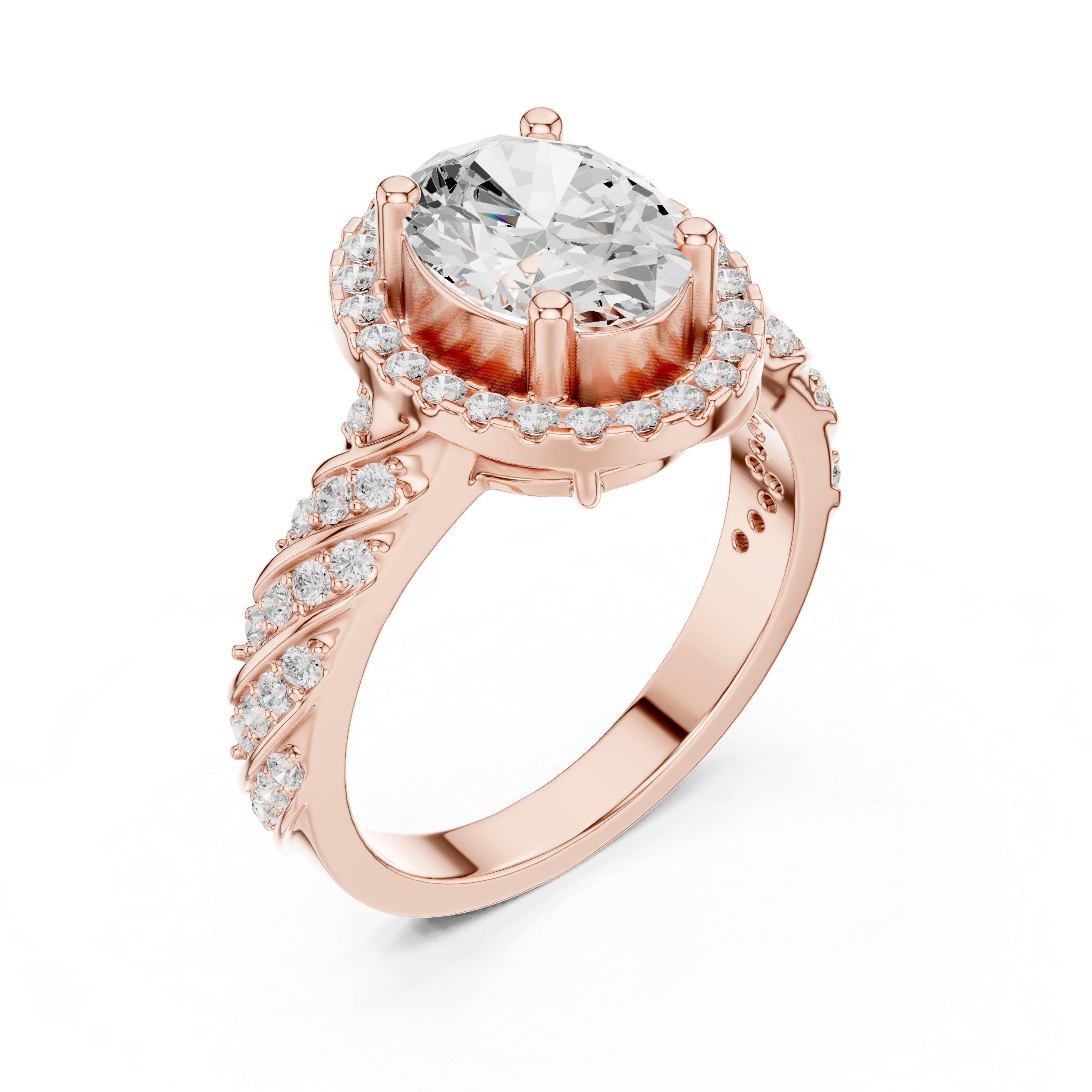 Tension Mount Lab Grown Diamond Ring