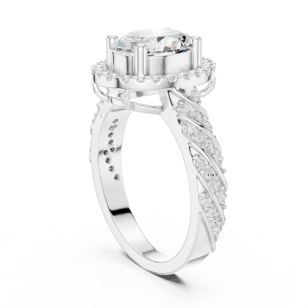 Tension Mount Lab Grown Diamond Ring