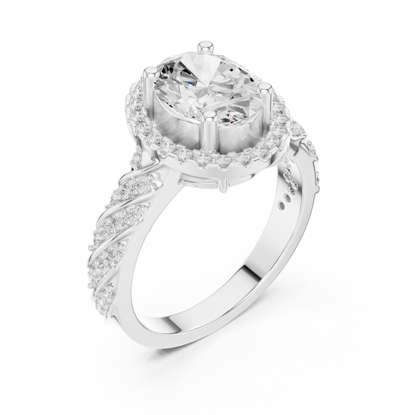 Tension Mount Lab Grown Diamond Ring