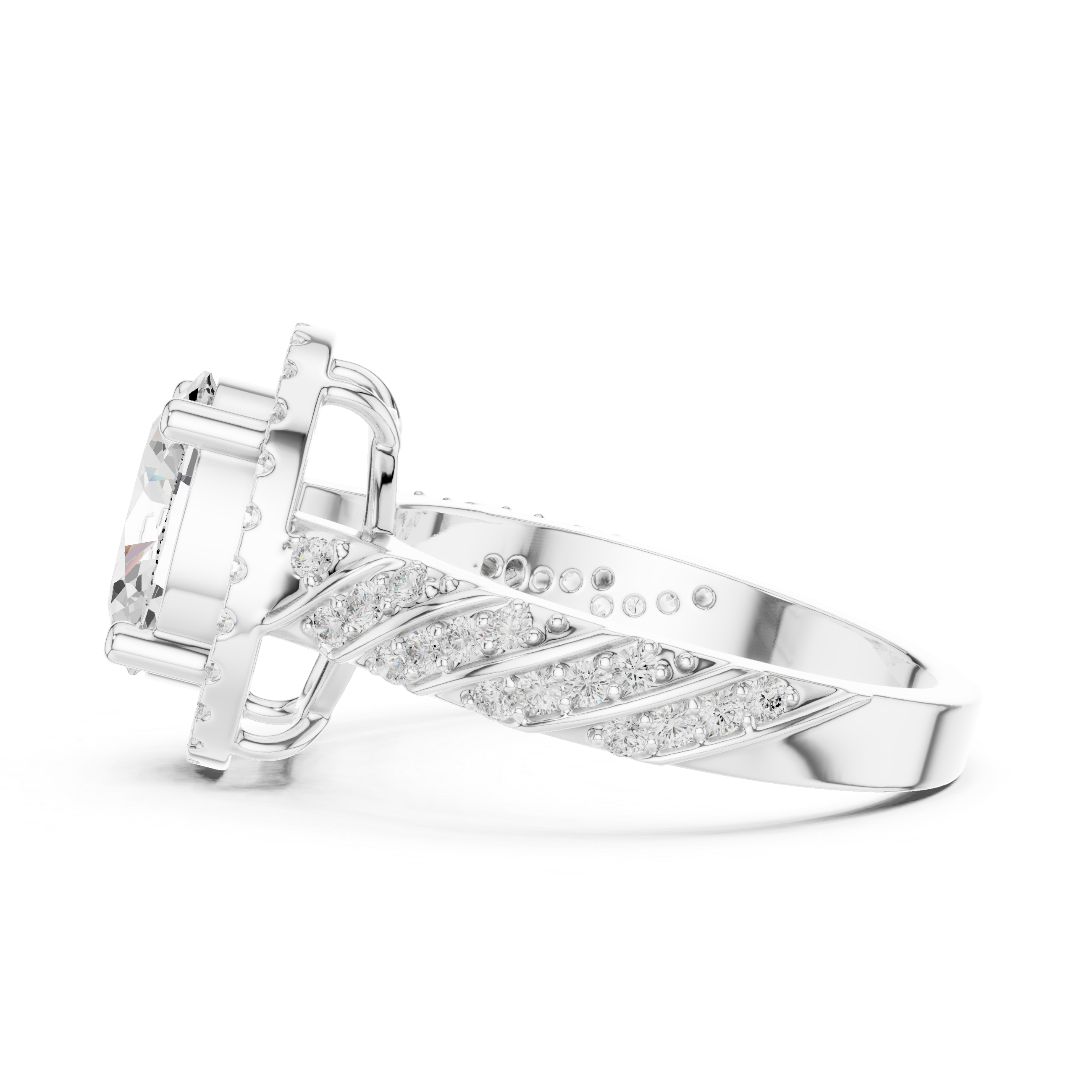 Tension Mount Lab Grown Diamond Ring