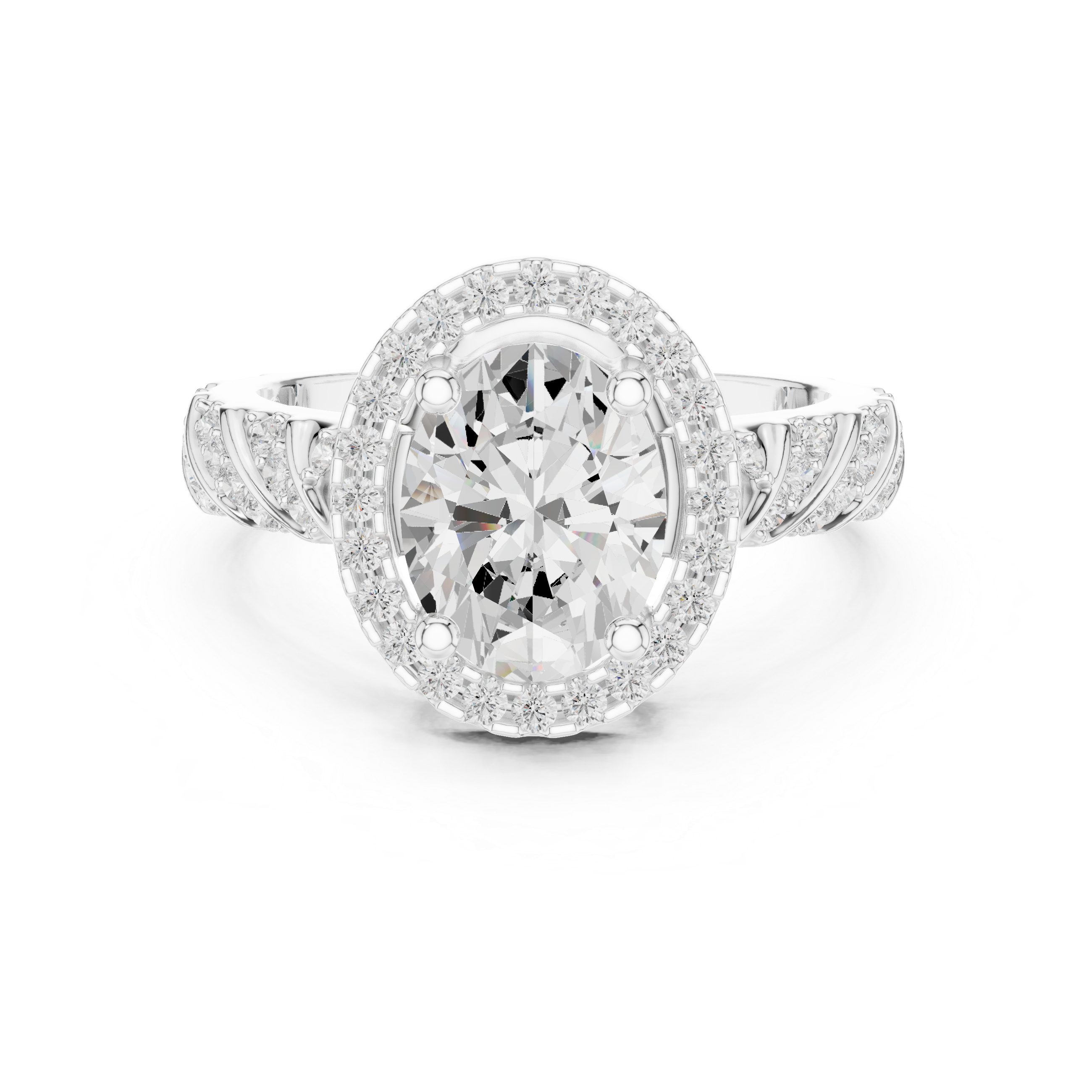 Tension Mount Lab Grown Diamond Ring