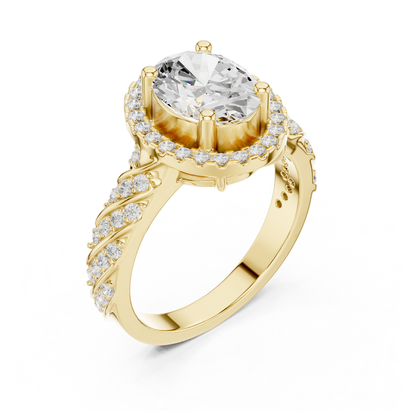 Tension Mount Lab Grown Diamond Ring