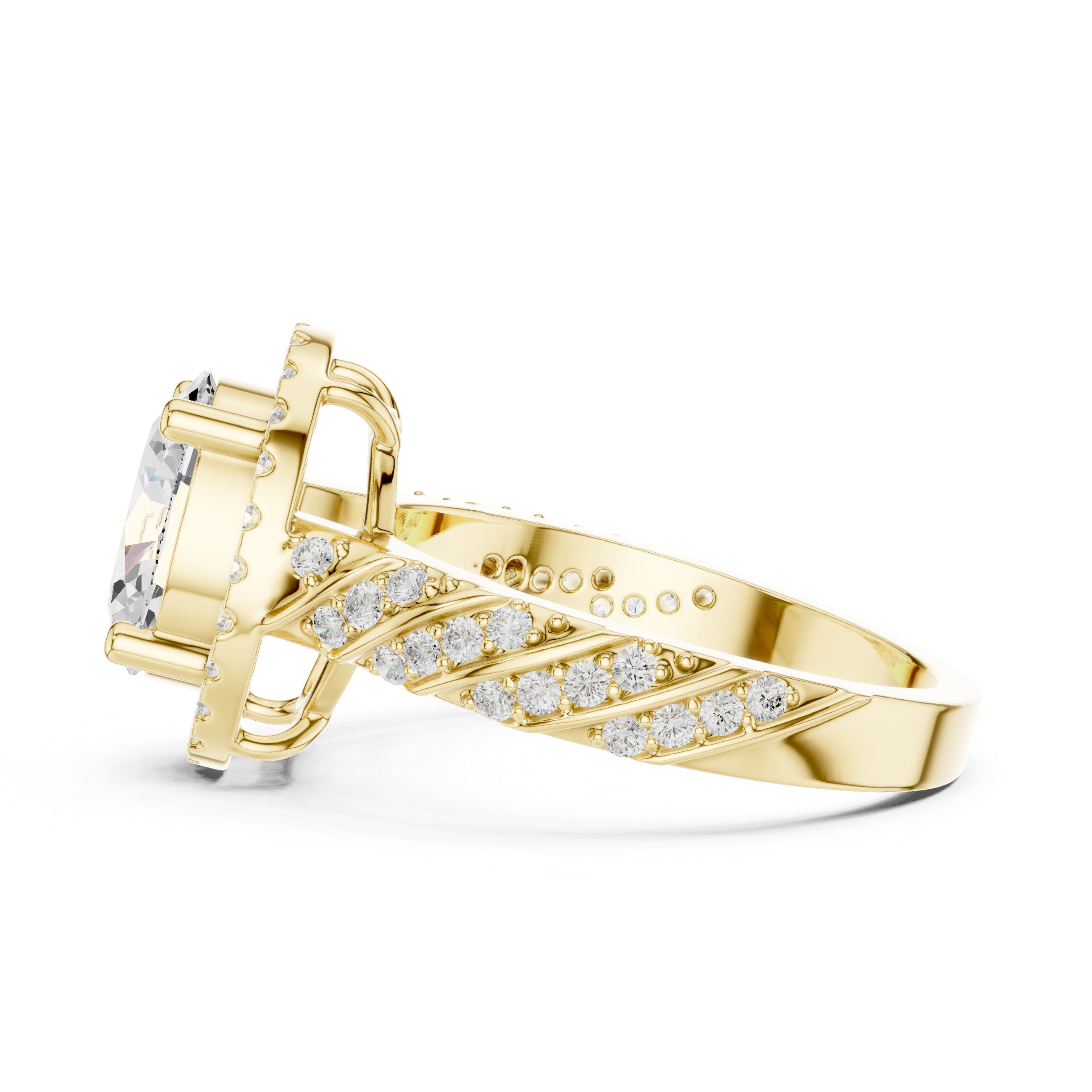 Tension Mount Lab Grown Diamond Ring
