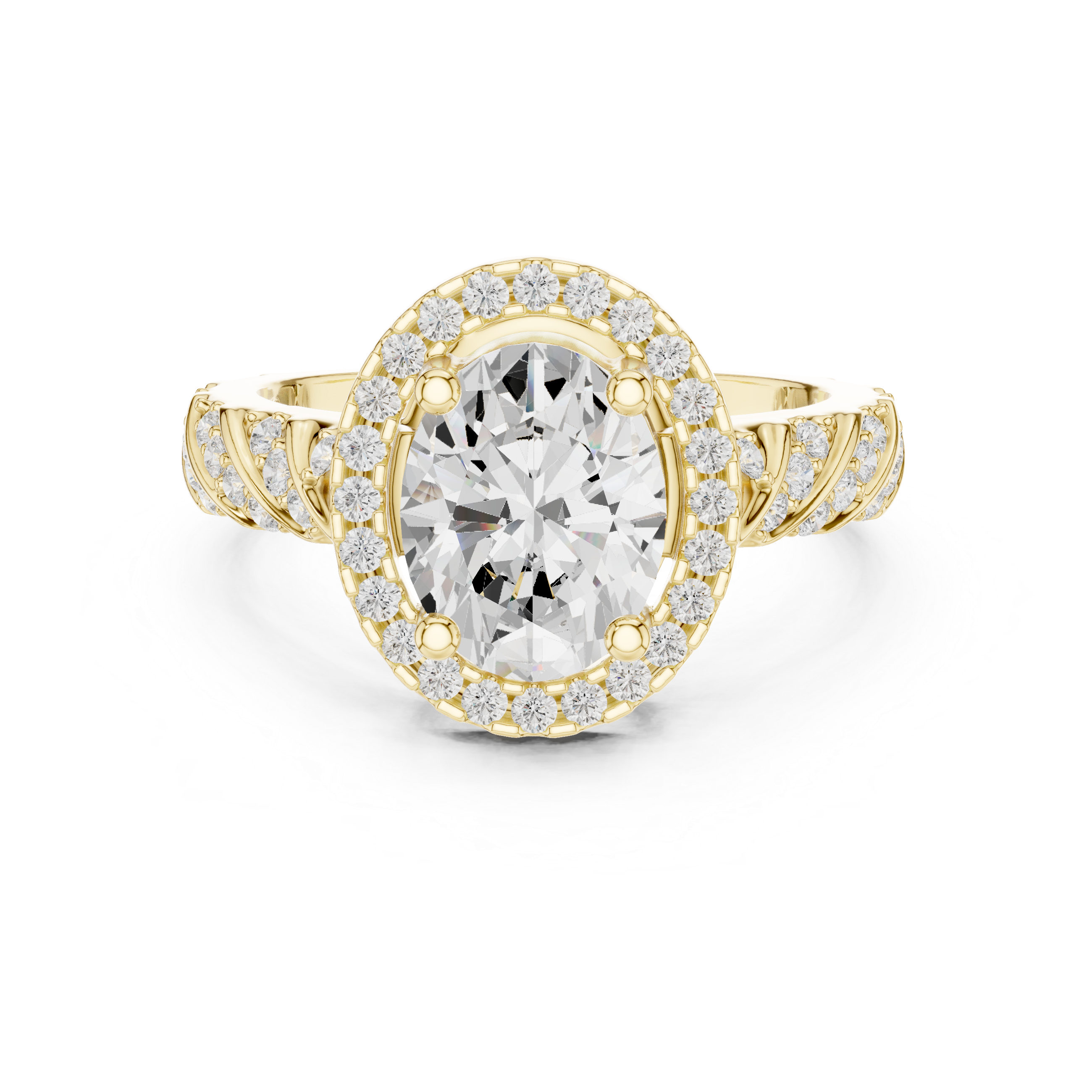 Tension Mount Lab Grown Diamond Ring