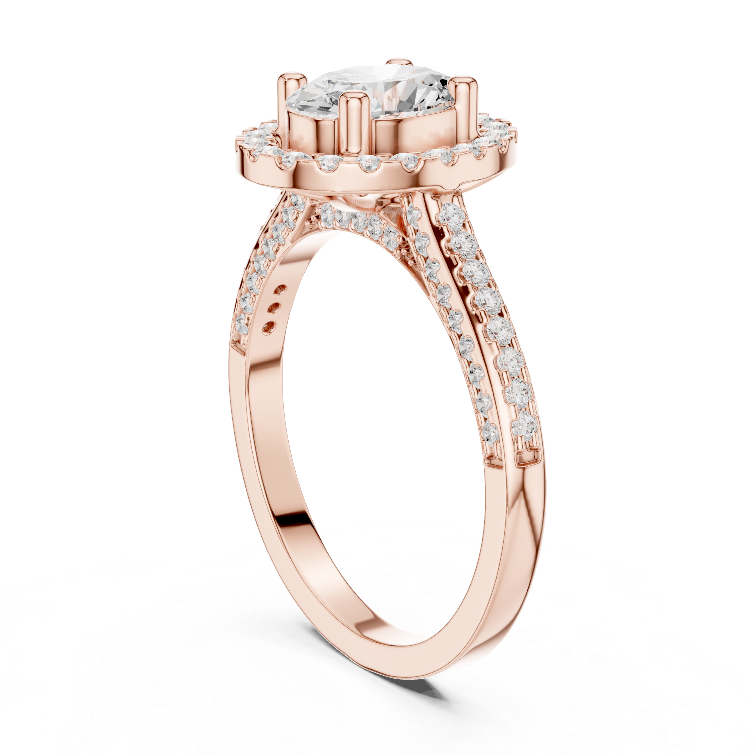 Marquise Accent Lab Grown Diamond Ring