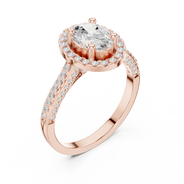 Marquise Accent Lab Grown Diamond Ring