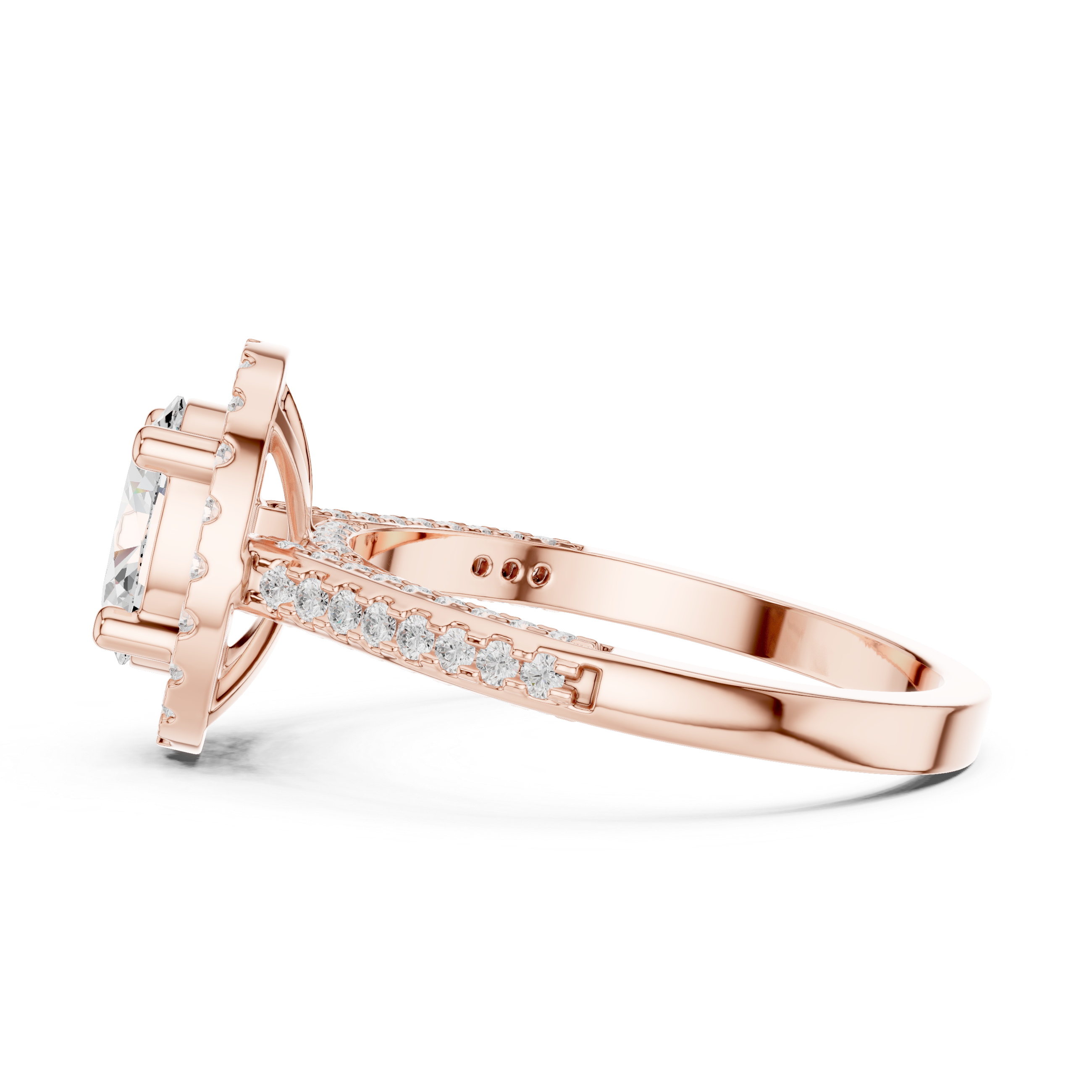 Marquise Accent Lab Grown Diamond Ring