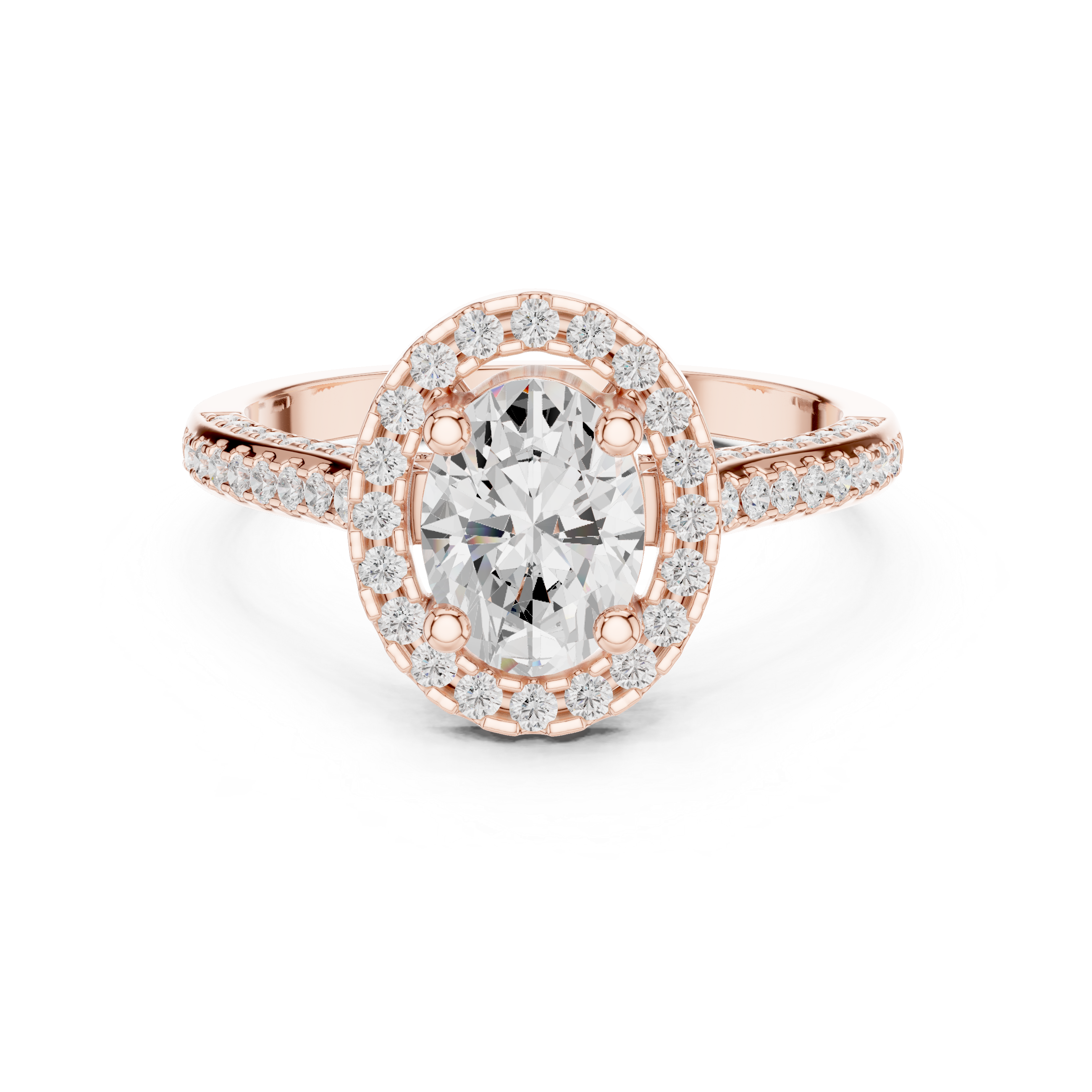 Marquise Accent Lab Grown Diamond Ring