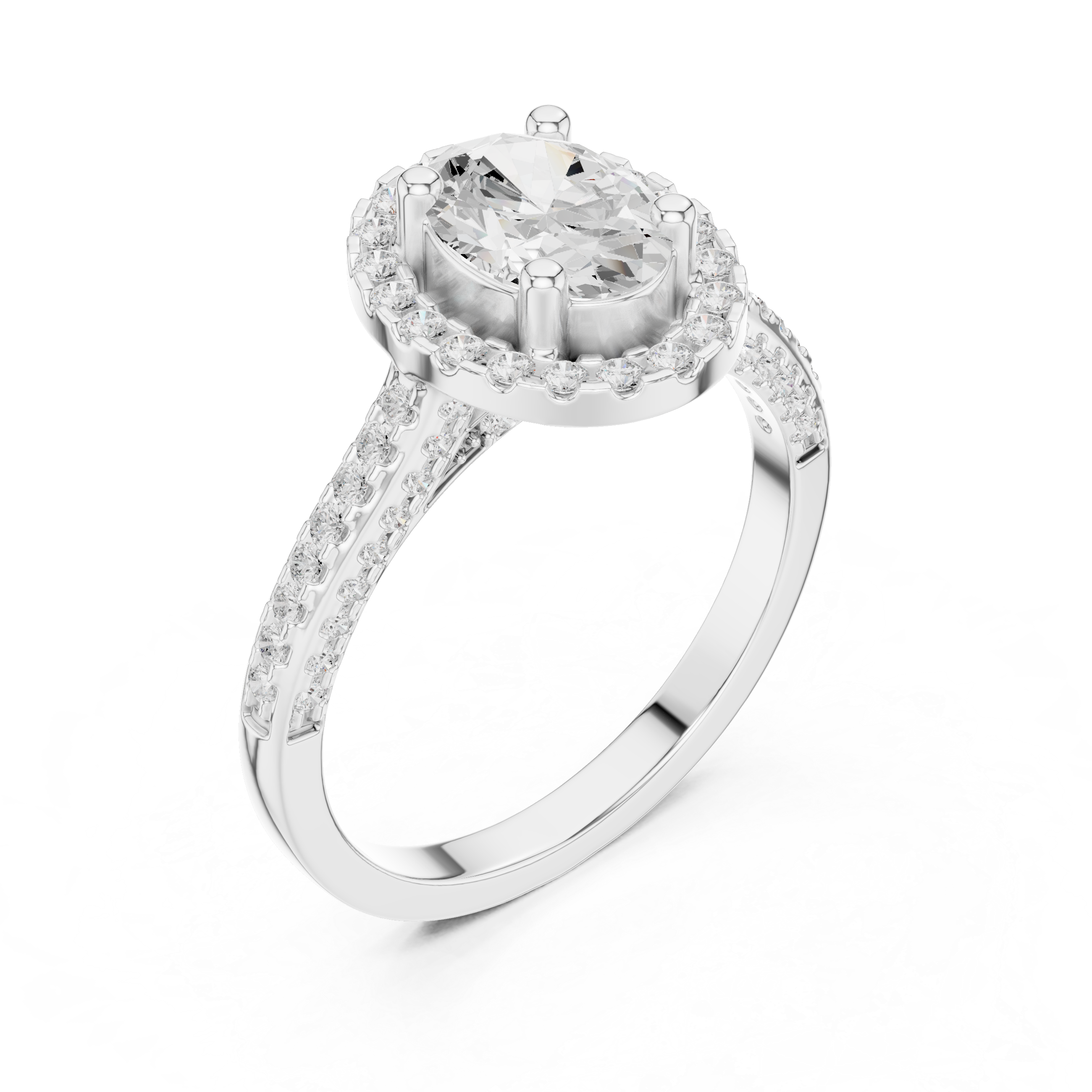 Marquise Accent Lab Grown Diamond Ring
