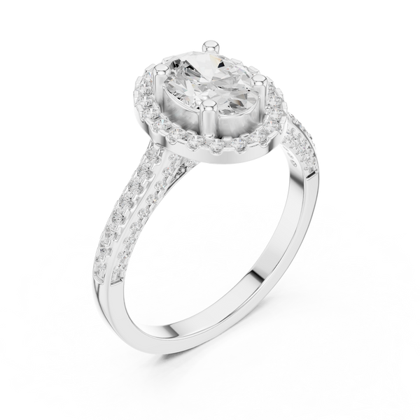 Marquise Accent Lab Grown Diamond Ring