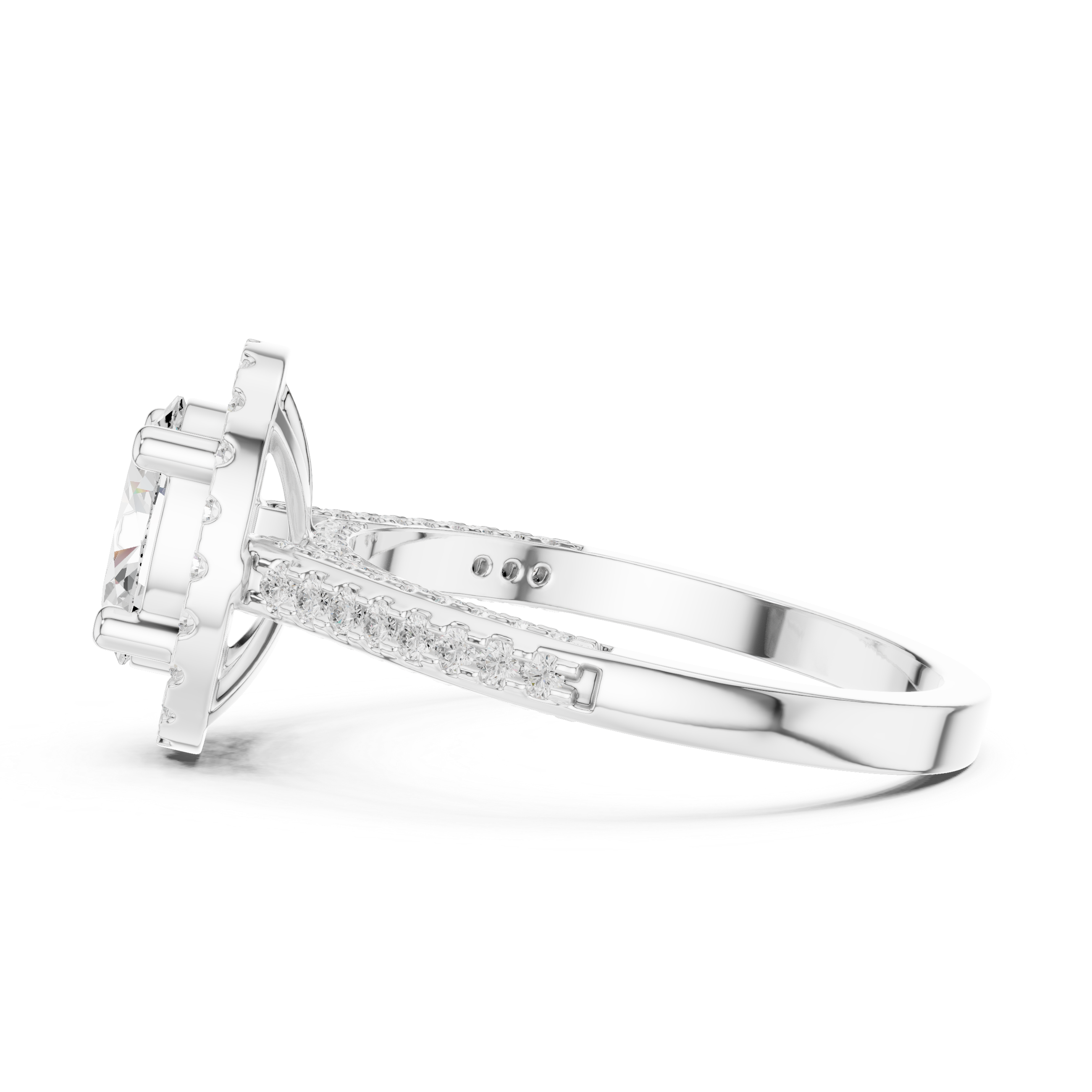 Marquise Accent Lab Grown Diamond Ring