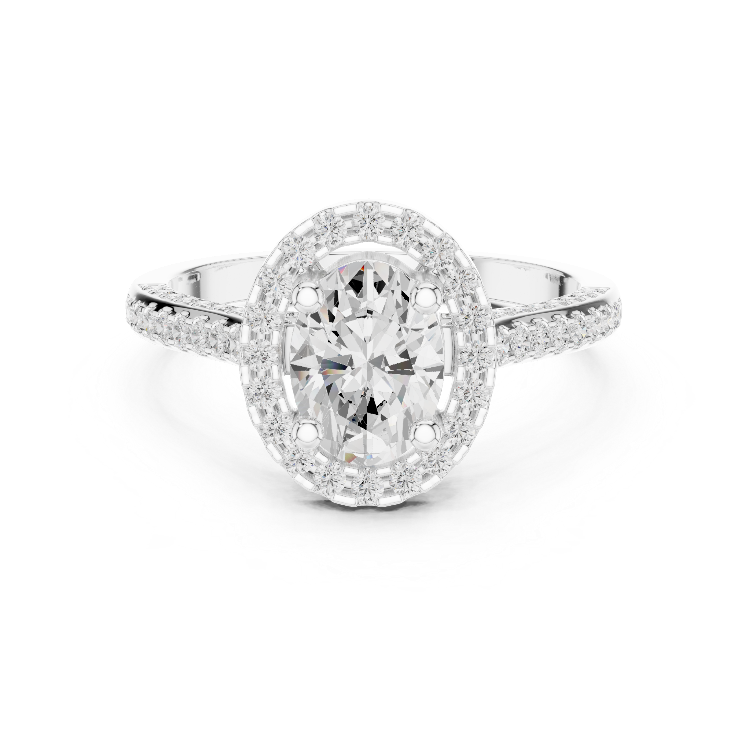 Marquise Accent Lab Grown Diamond Ring