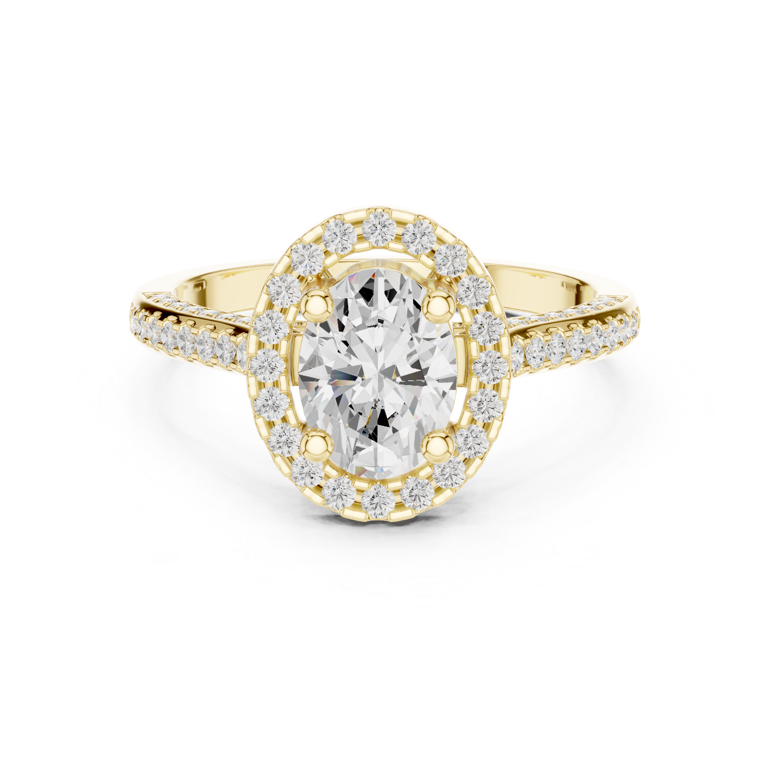 Marquise Accent Lab Grown Diamond Ring
