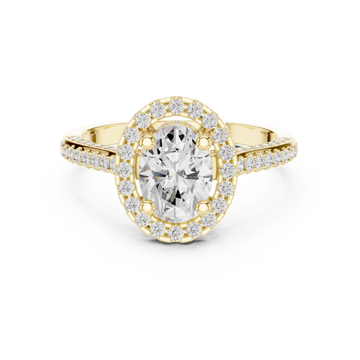 Marquise Accent Lab Grown Diamond Ring