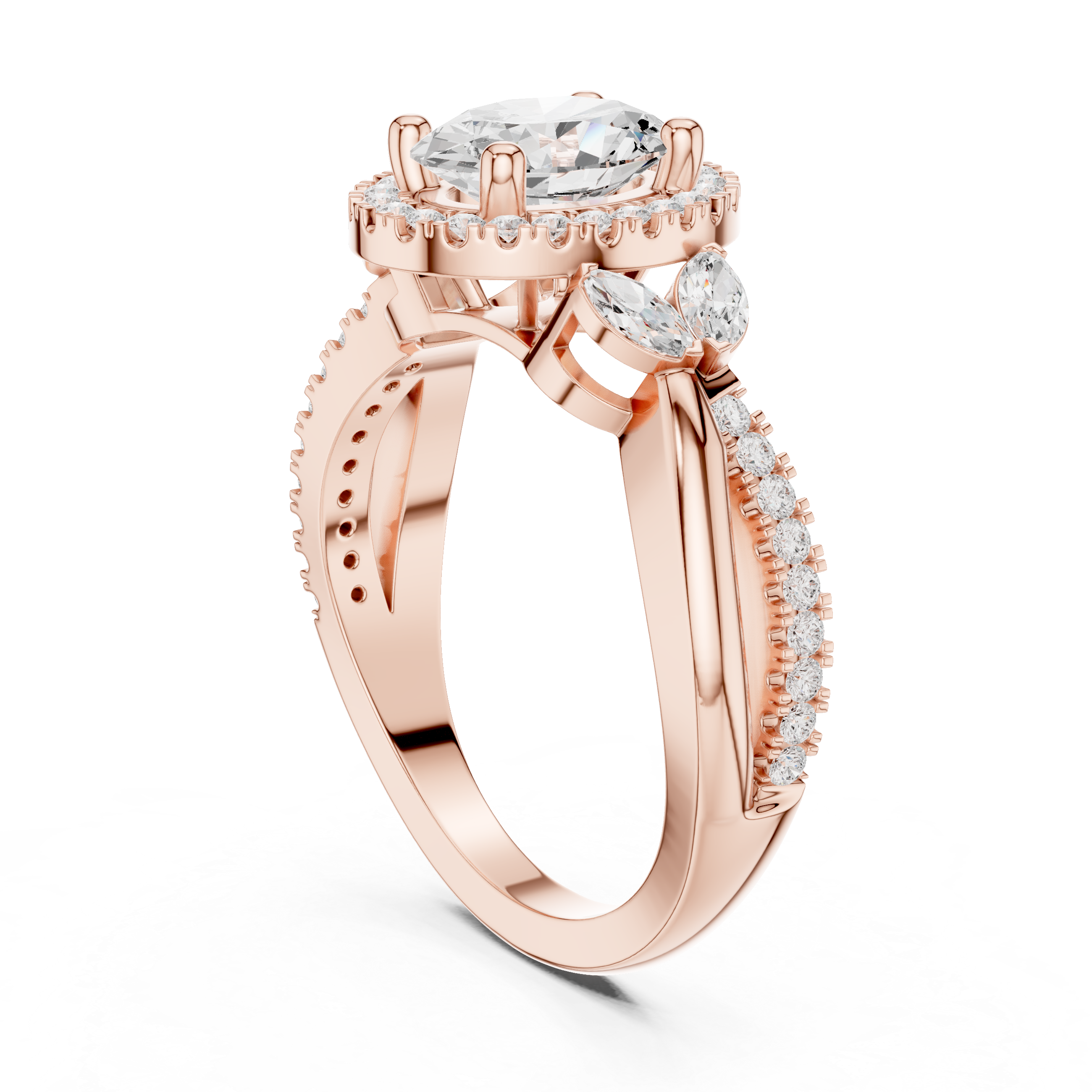 Bar Setting Lab Grown Diamond Ring