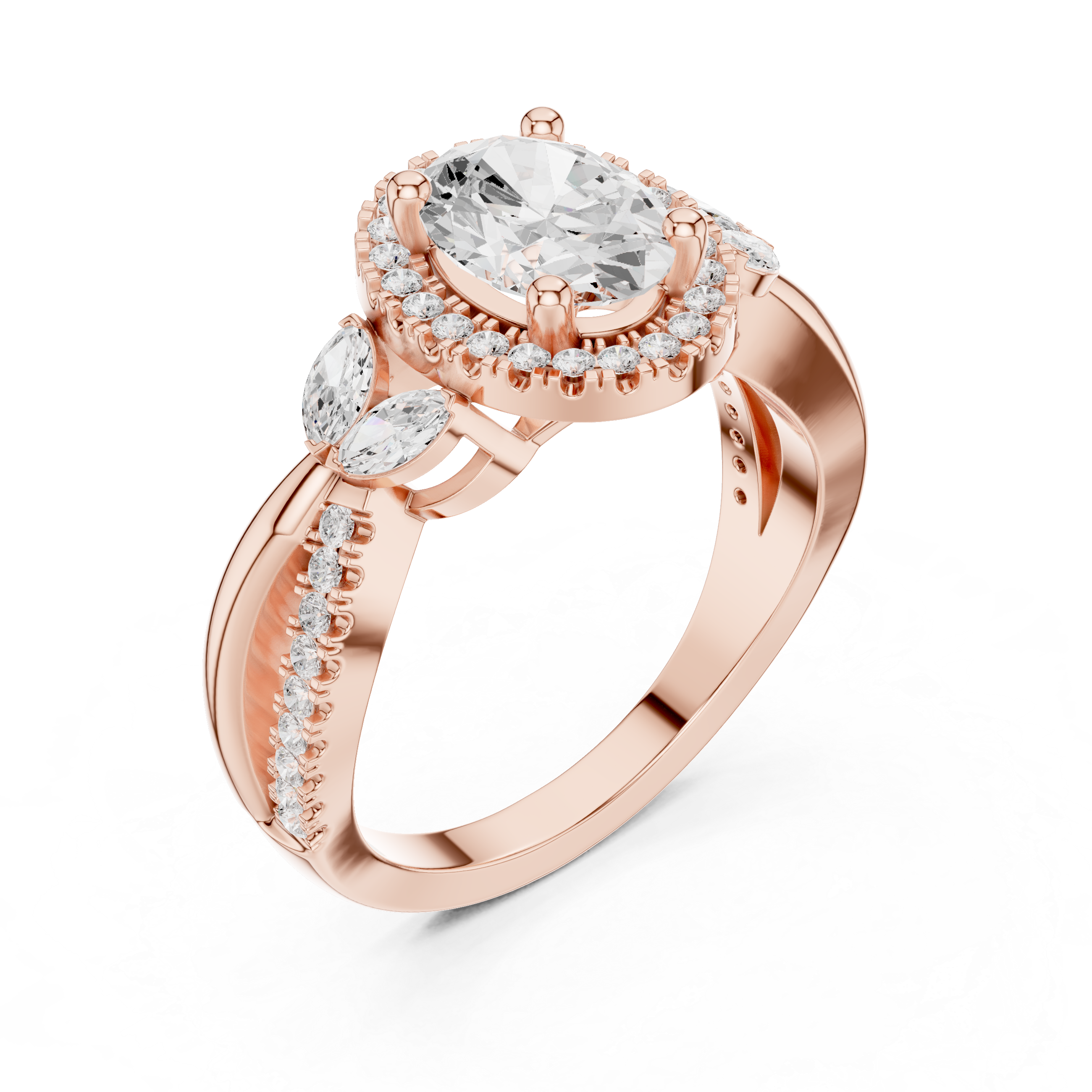 Bar Setting Lab Grown Diamond Ring