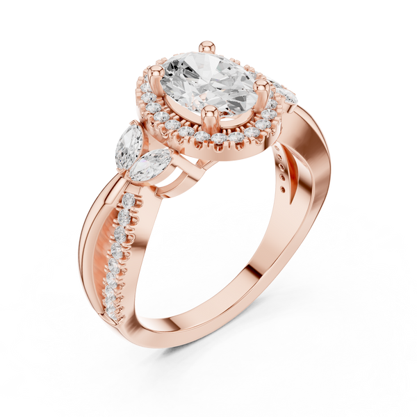 Bar Setting Lab Grown Diamond Ring