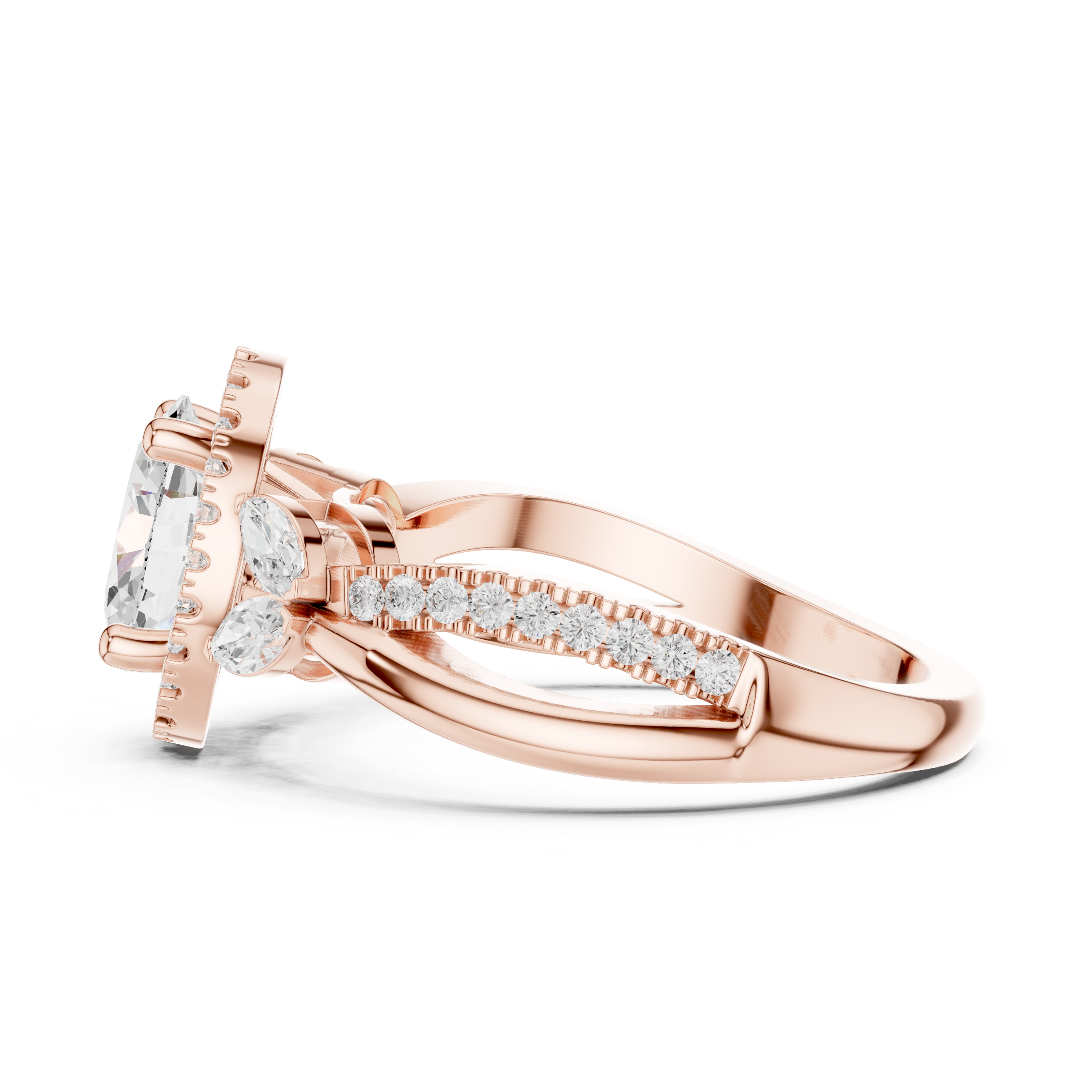 Bar Setting Lab Grown Diamond Ring